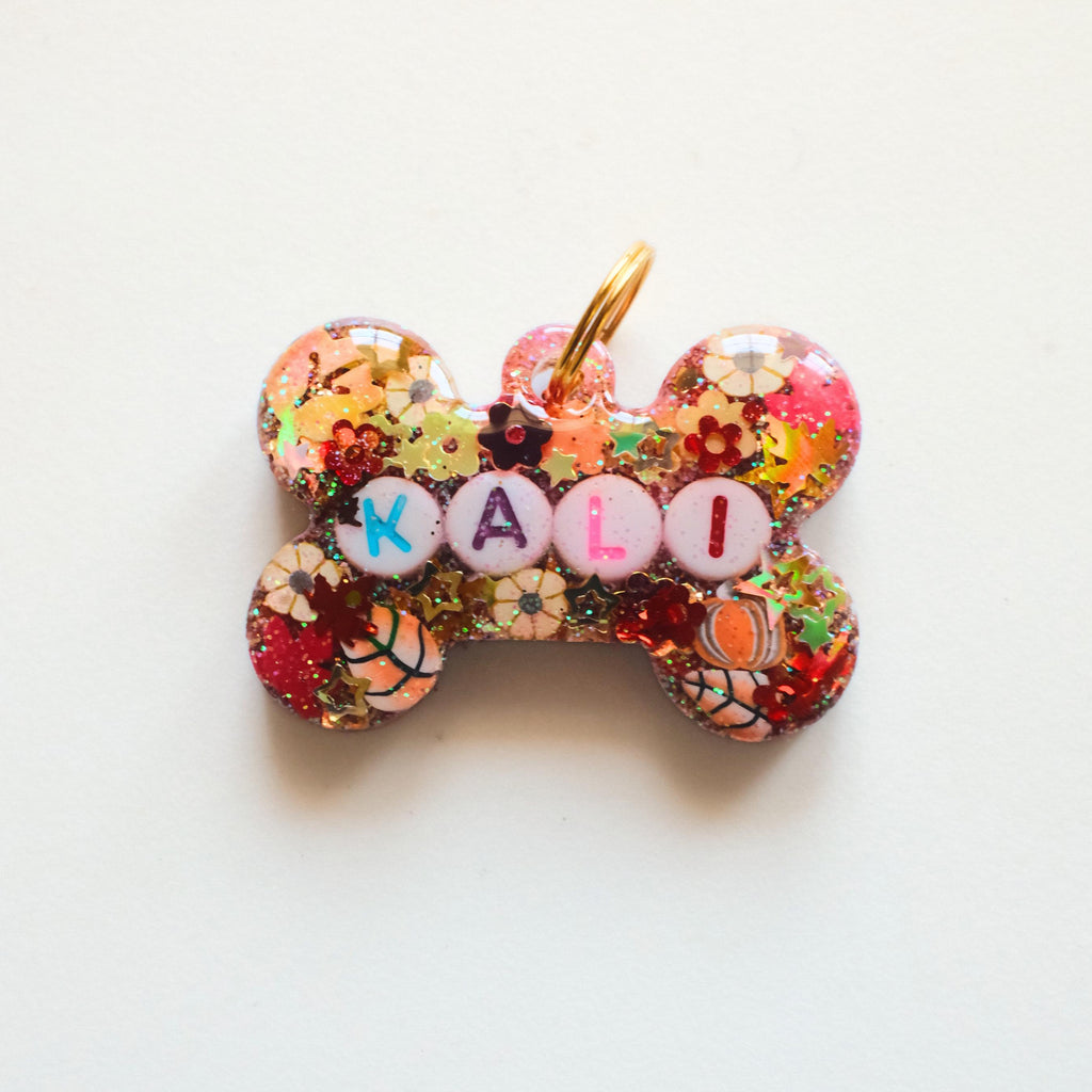 Autumn Sparkle Pet ID Tag