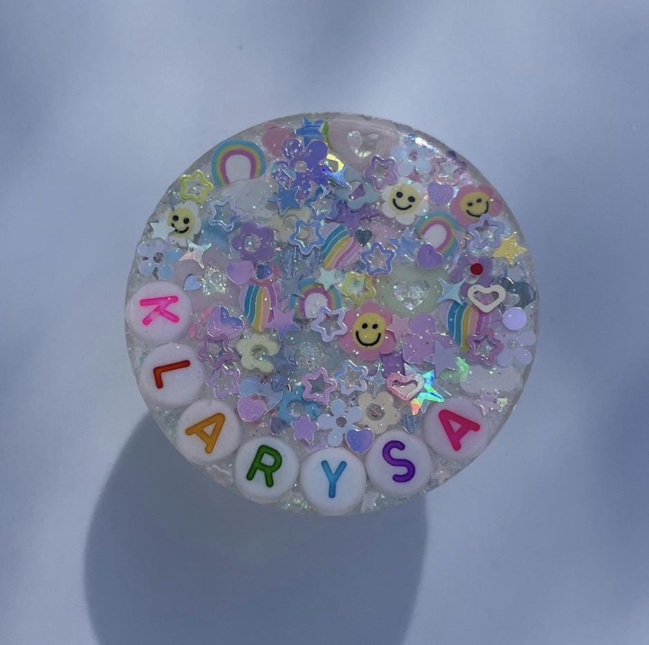 Iridescent Sparkle Phone Grip