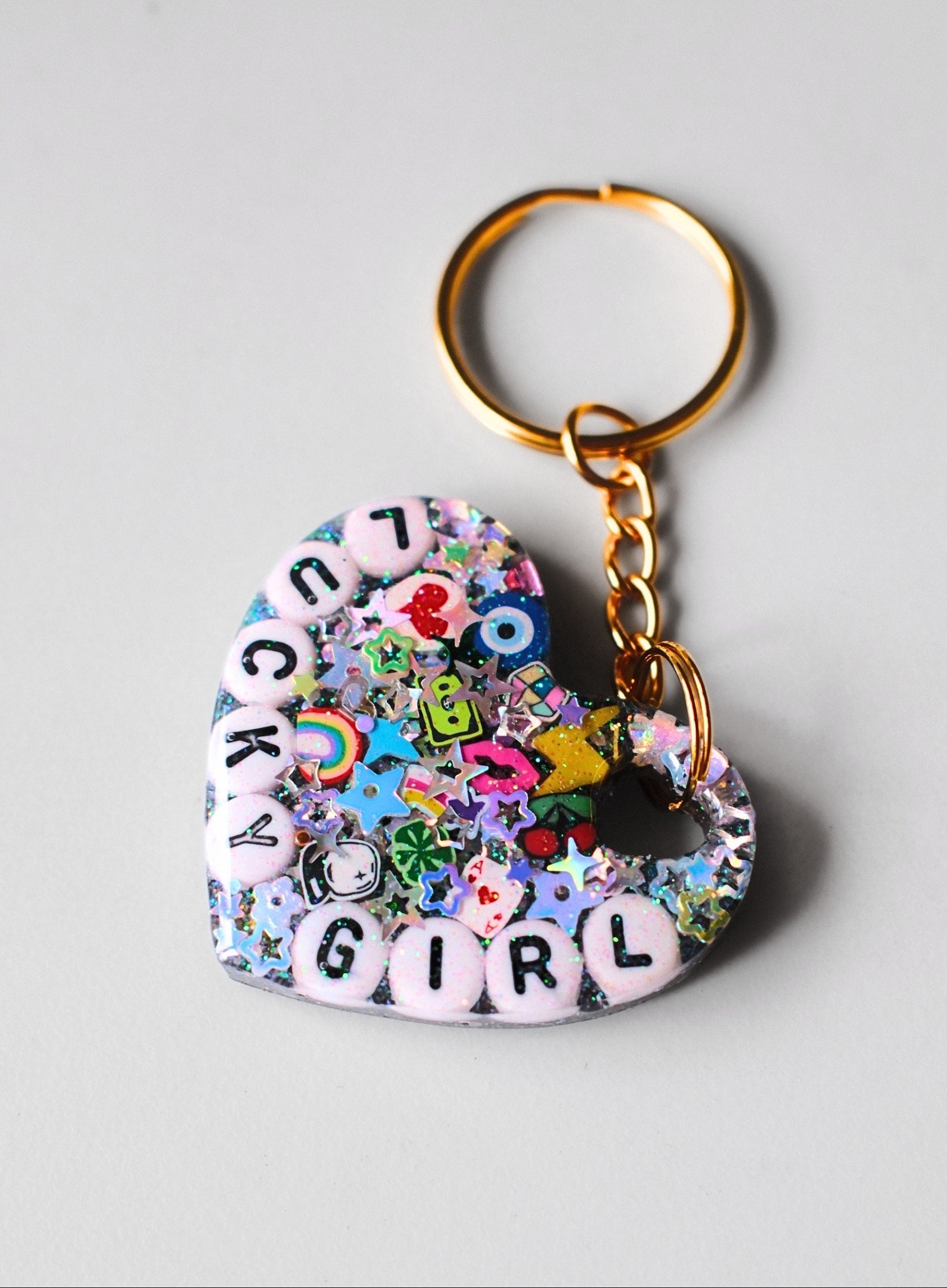 Lucky Girl Keychain