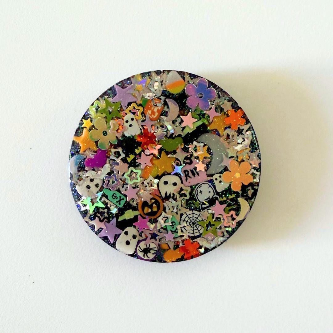 Dark Spooky Sparkle Phone Grip