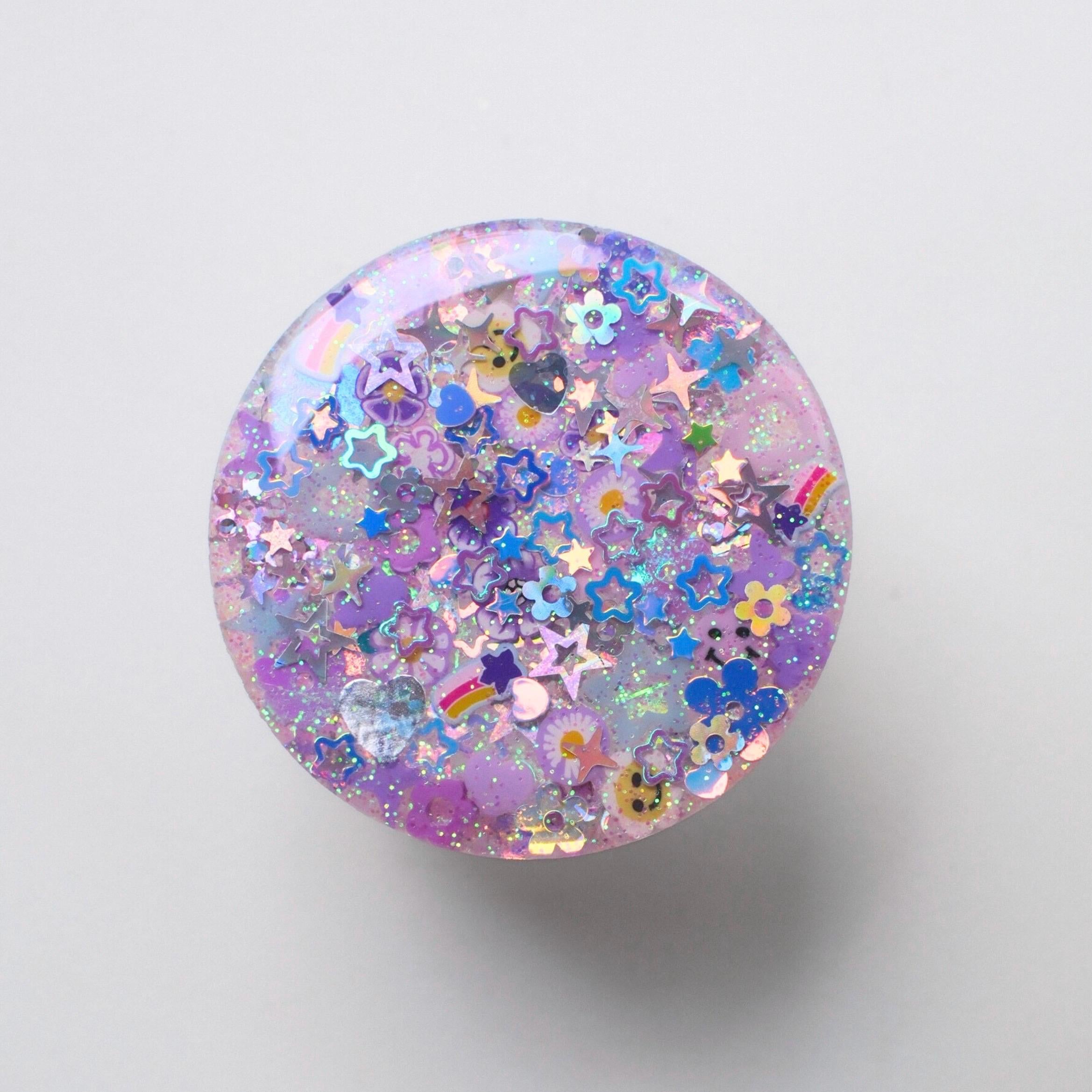 Soft Purple Sparkle Phone Grip