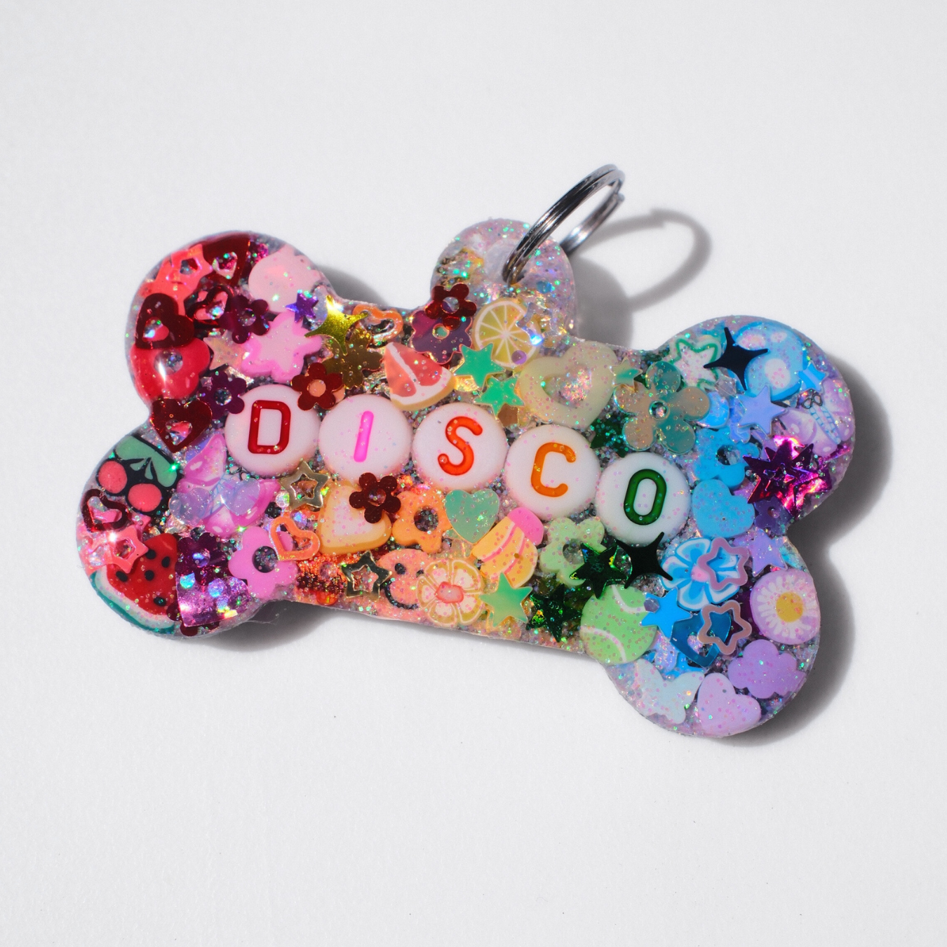 Rainbow Sparkle Pet Tag