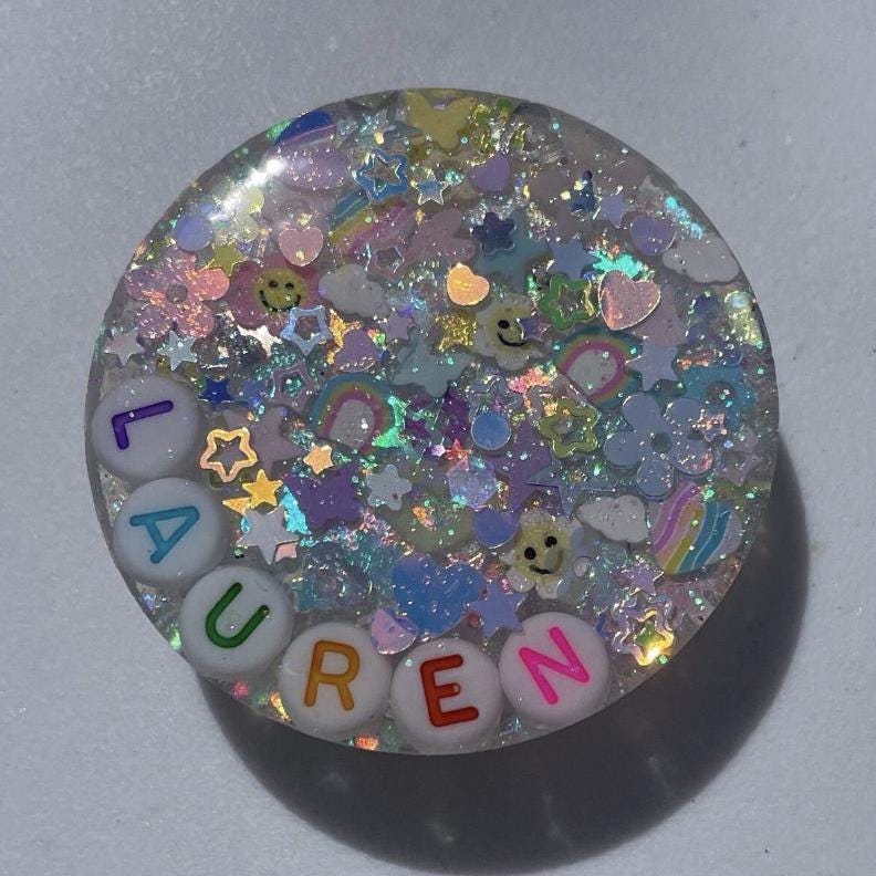 Iridescent Sparkle Phone Grip