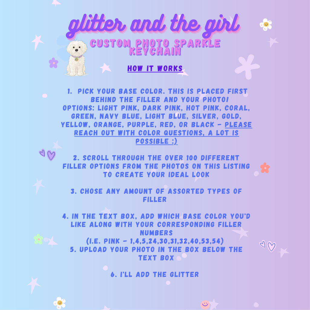 Custom Sparkle Photo Keychain: Personalized Glitter Resin Gift