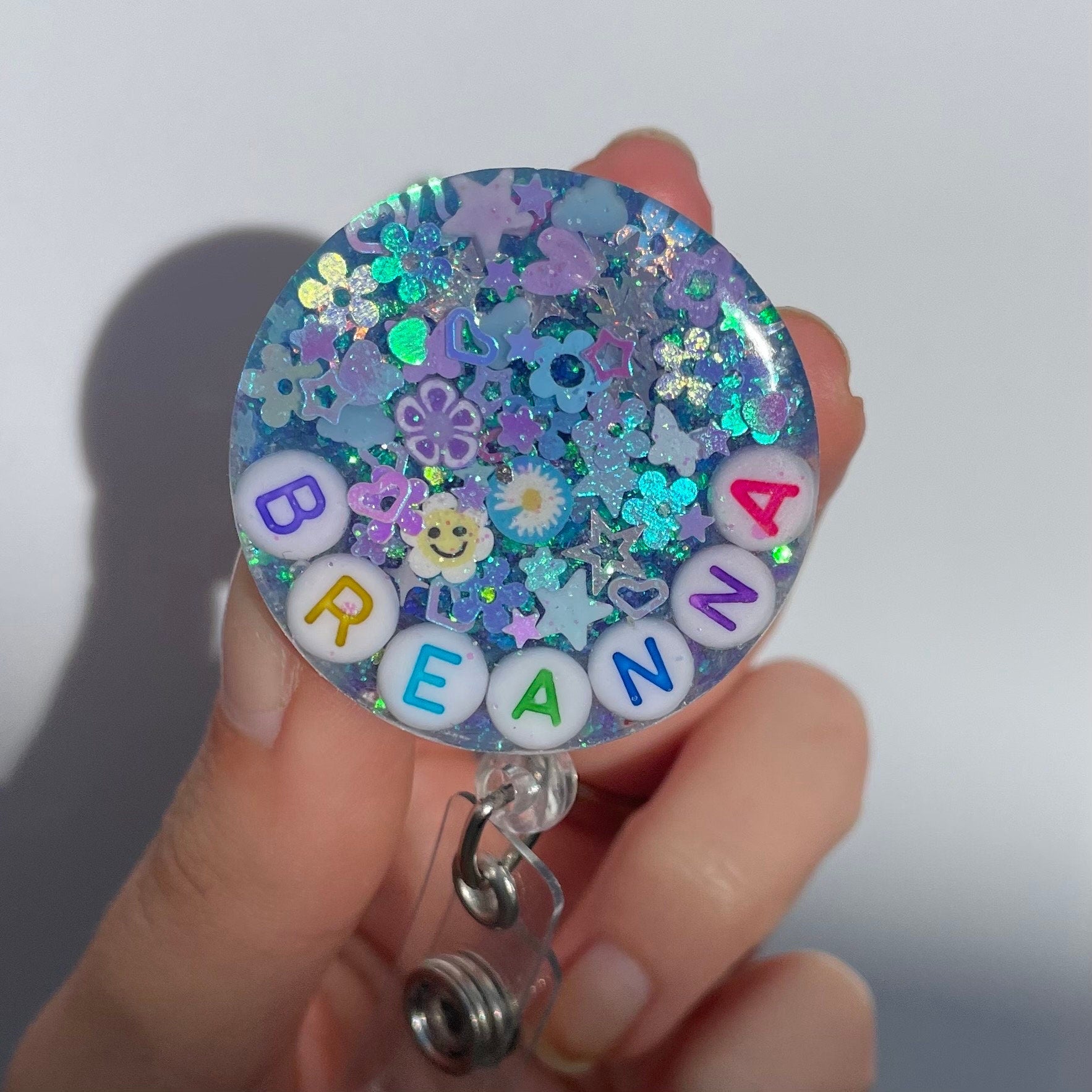Periwinkle Sparkle Badge Reel