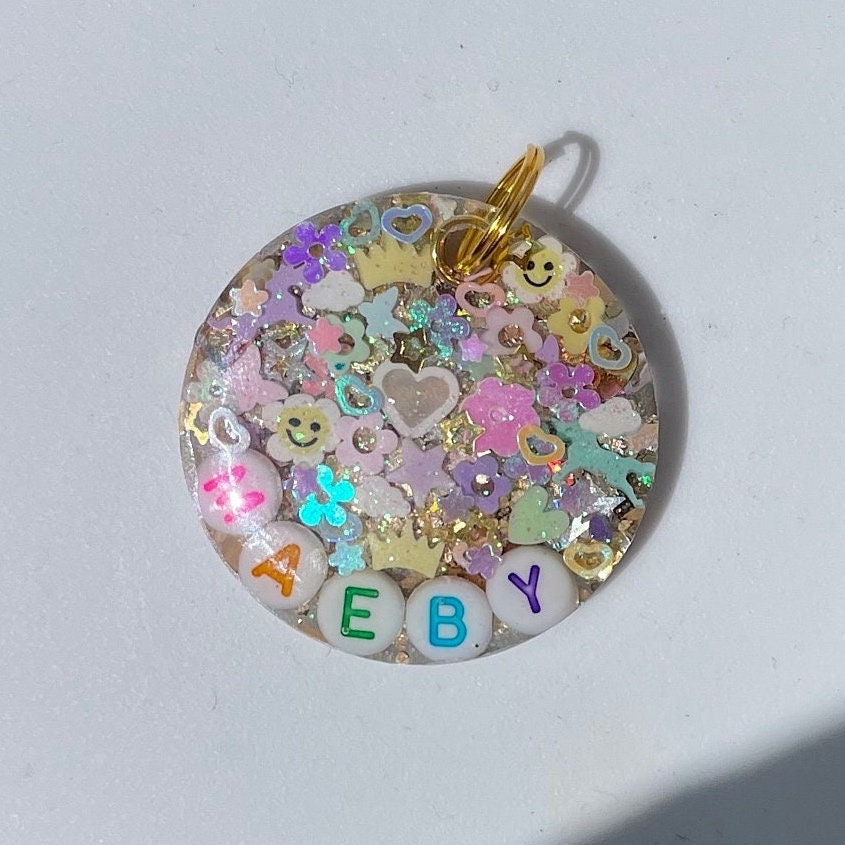 Pastel Sparkle Pet Tag
