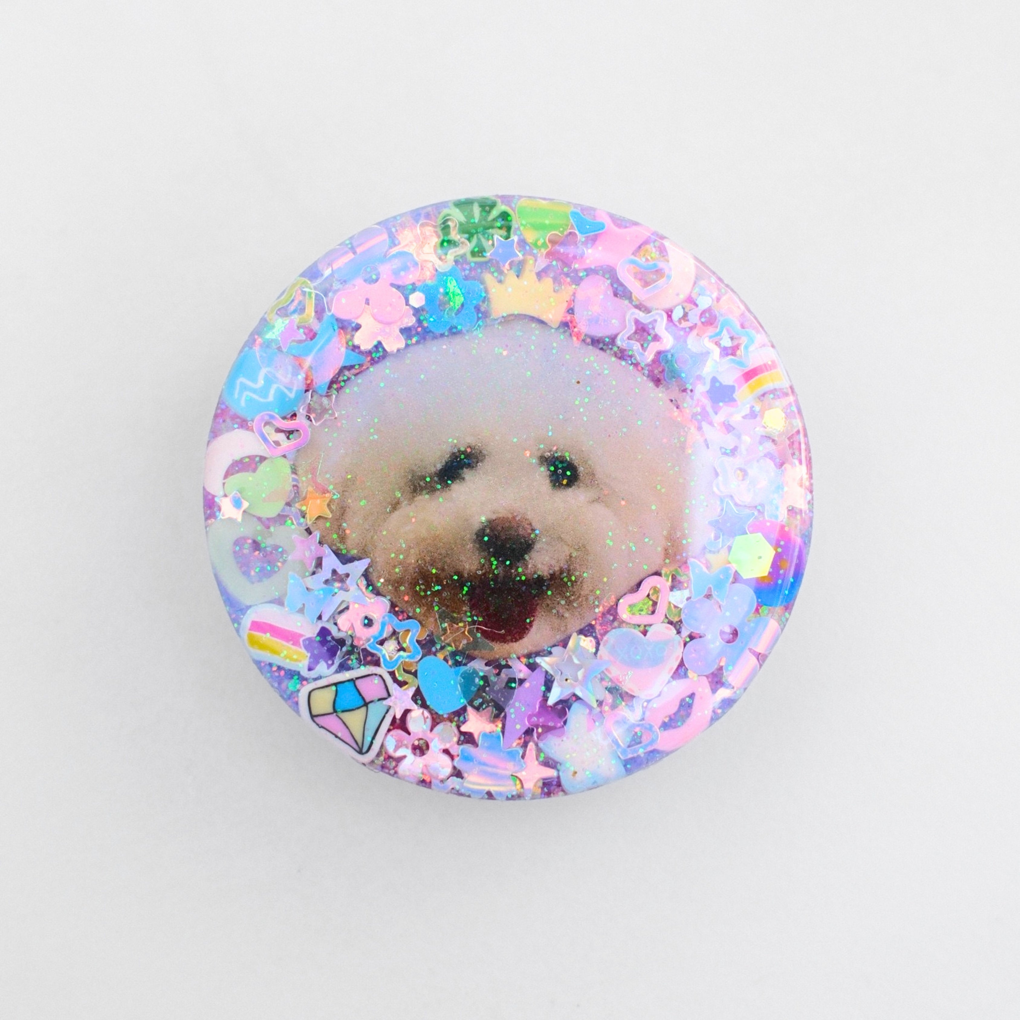 CUSTOM Photo Sparkle Phone Grip