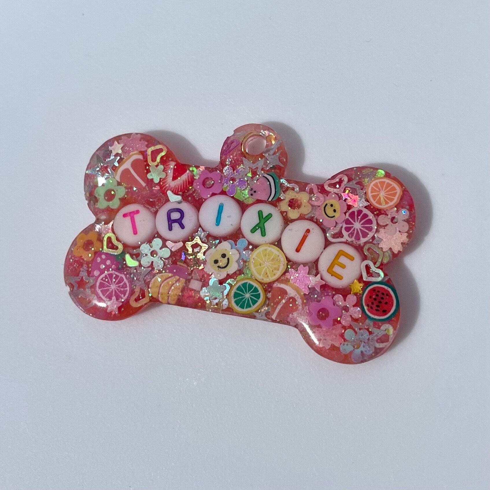 Summertime Sparkle Pet ID Tag