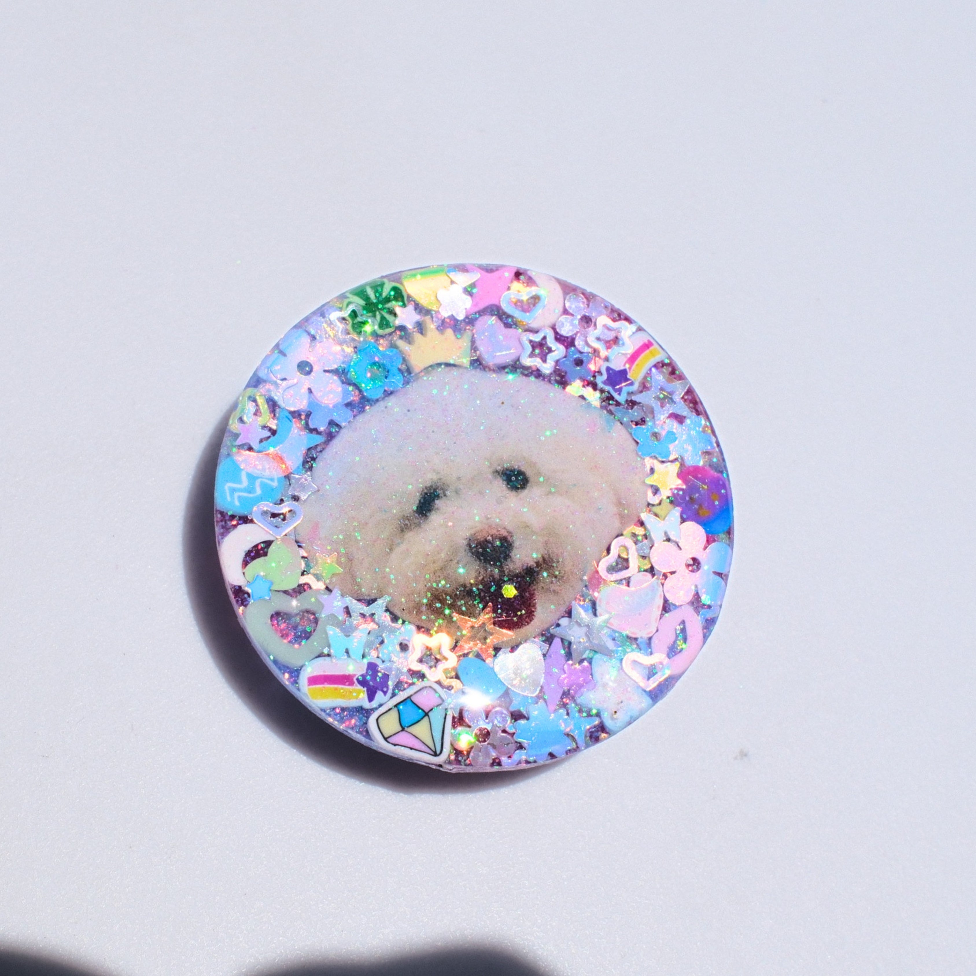 CUSTOM Photo Sparkle Phone Grip