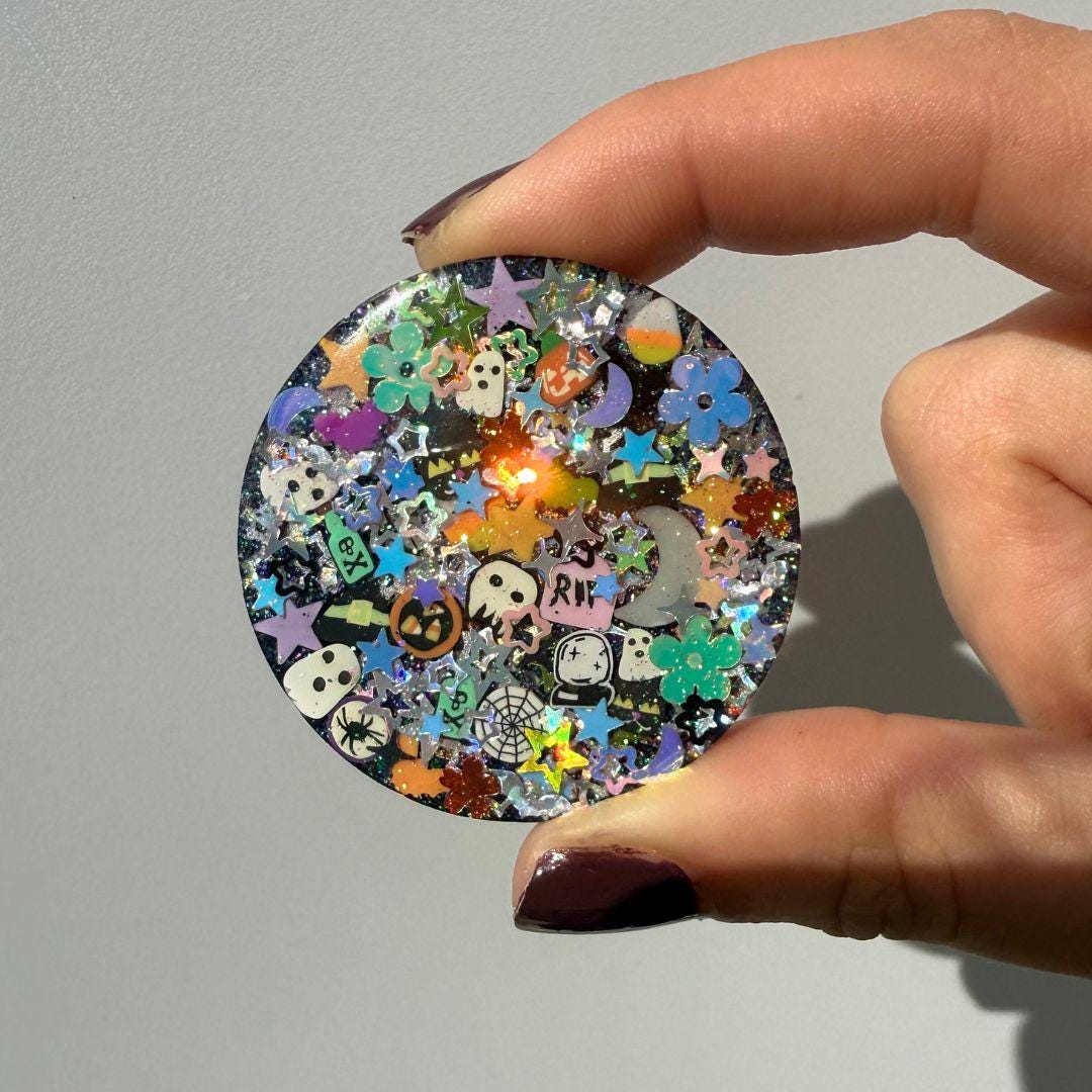 Dark Spooky Sparkle Phone Grip