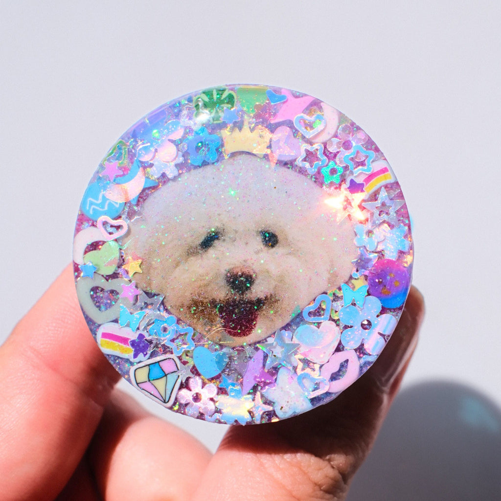 CUSTOM Photo Sparkle Phone Grip