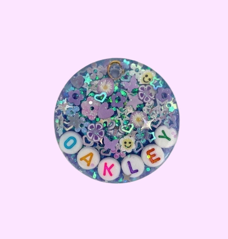 Lavender Sparkle Pet ID Tag