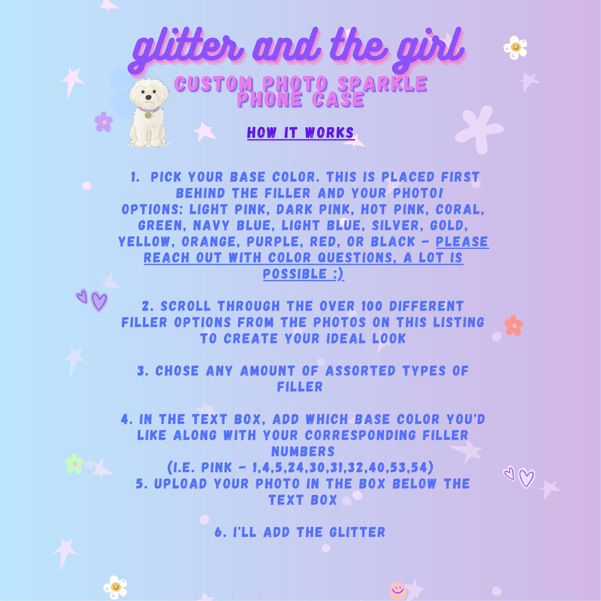 CUSTOM Photo Sparkle Phone Case