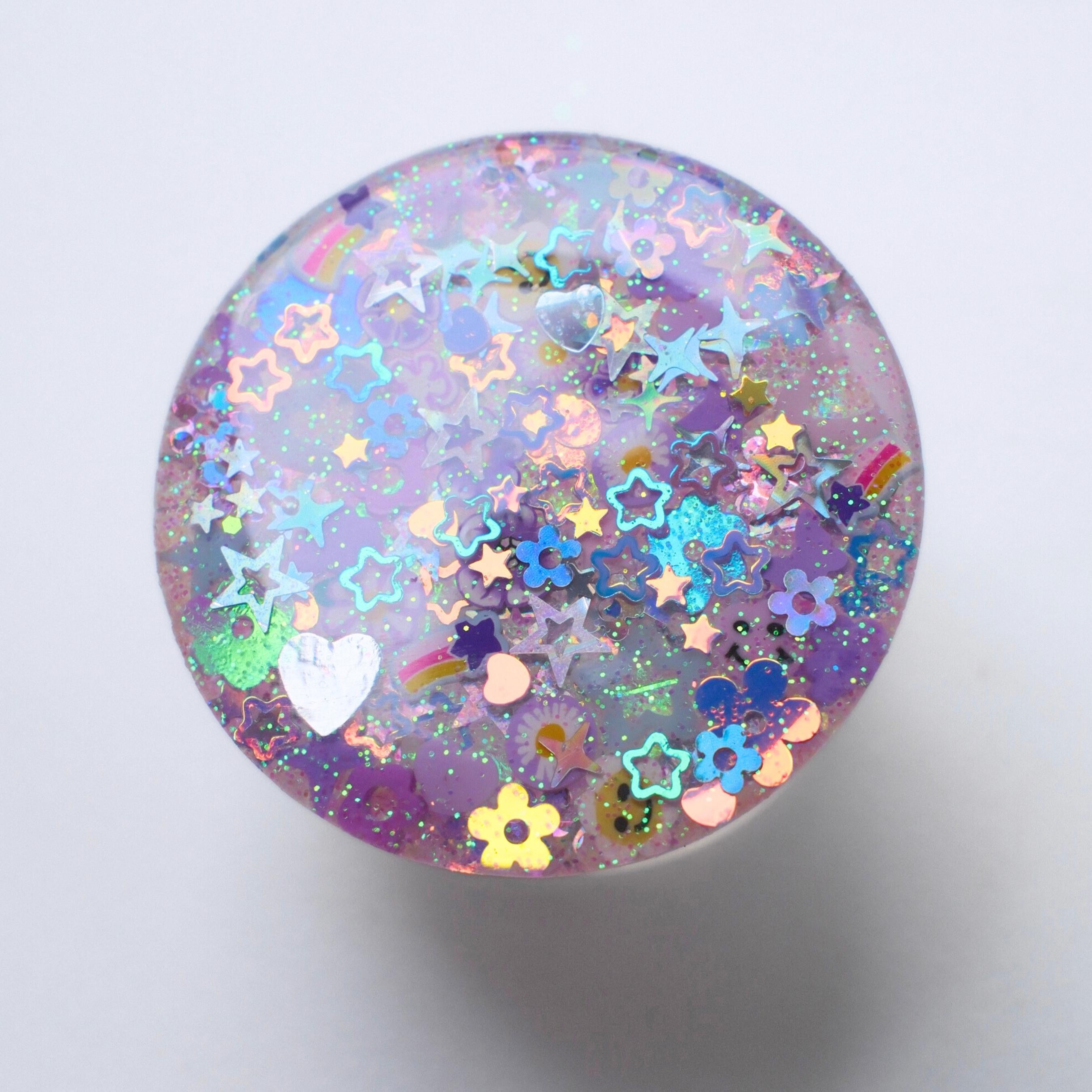 Soft Purple Sparkle Phone Grip