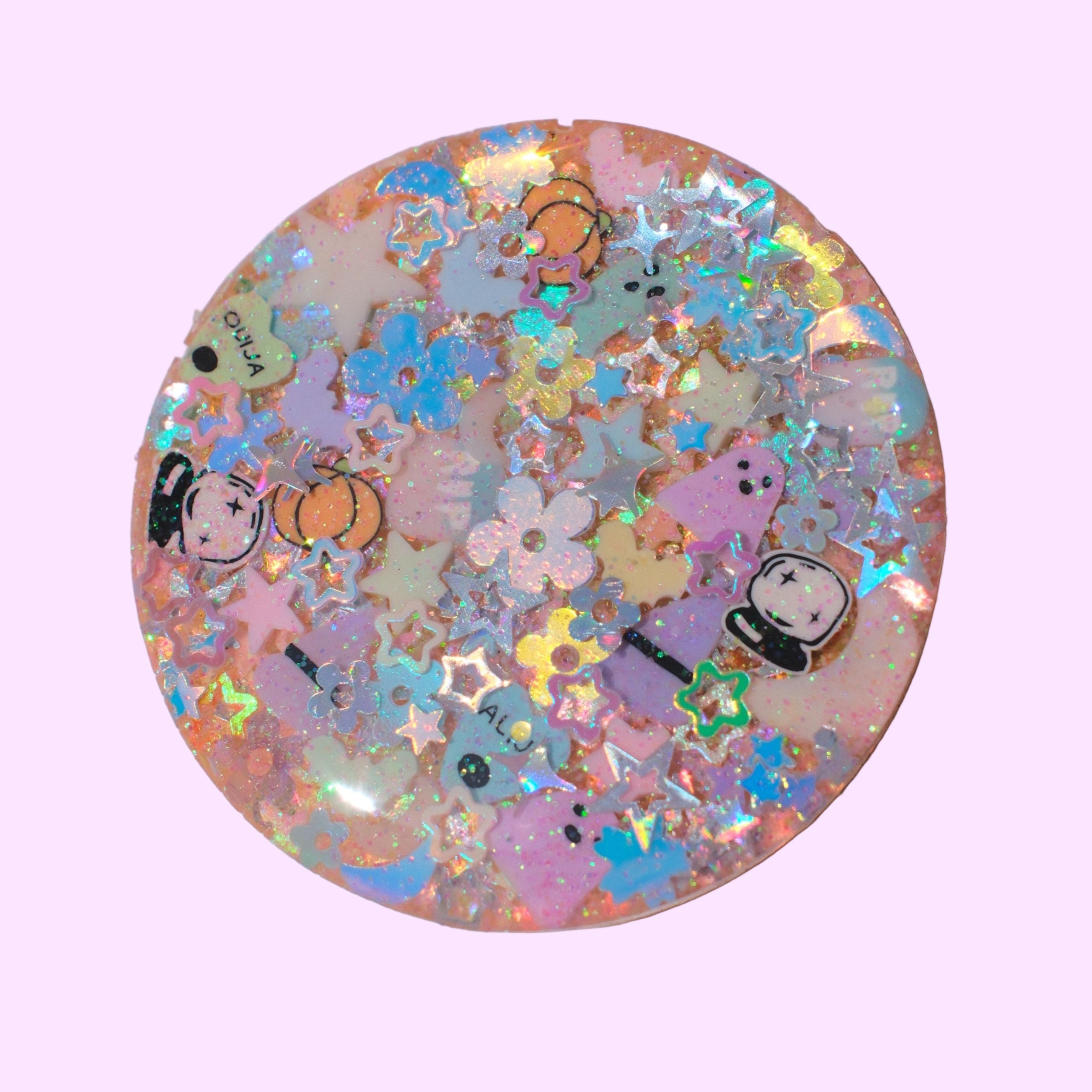 Soft Spooky Sparkle Phone Grip