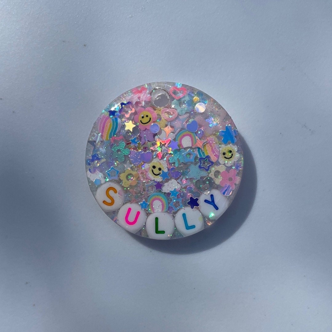 Iridescent Sparkle Pet ID Tag