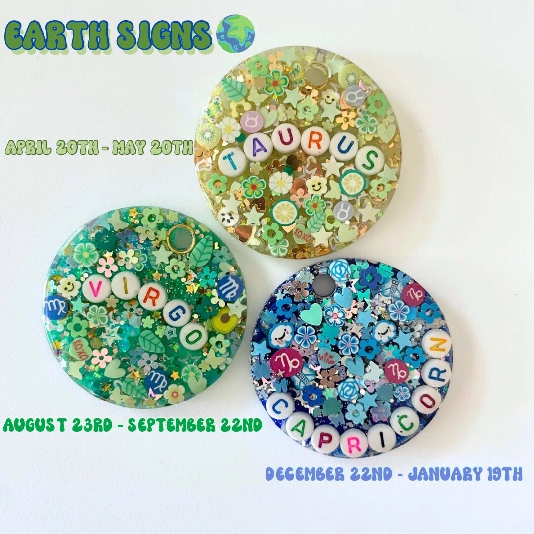 Zodiac Sparkle Keychain - Astrology keychain