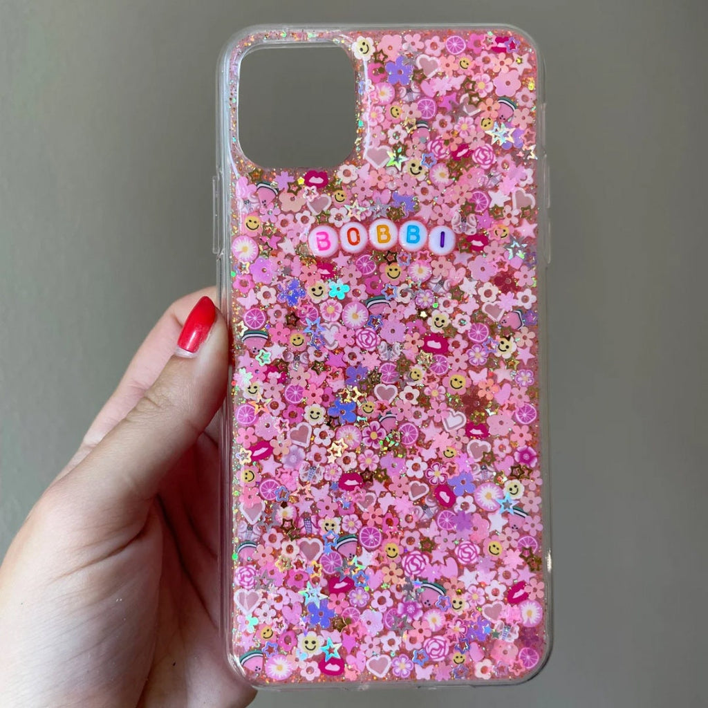 Pink Sparkle Phone Case + Matching Grip