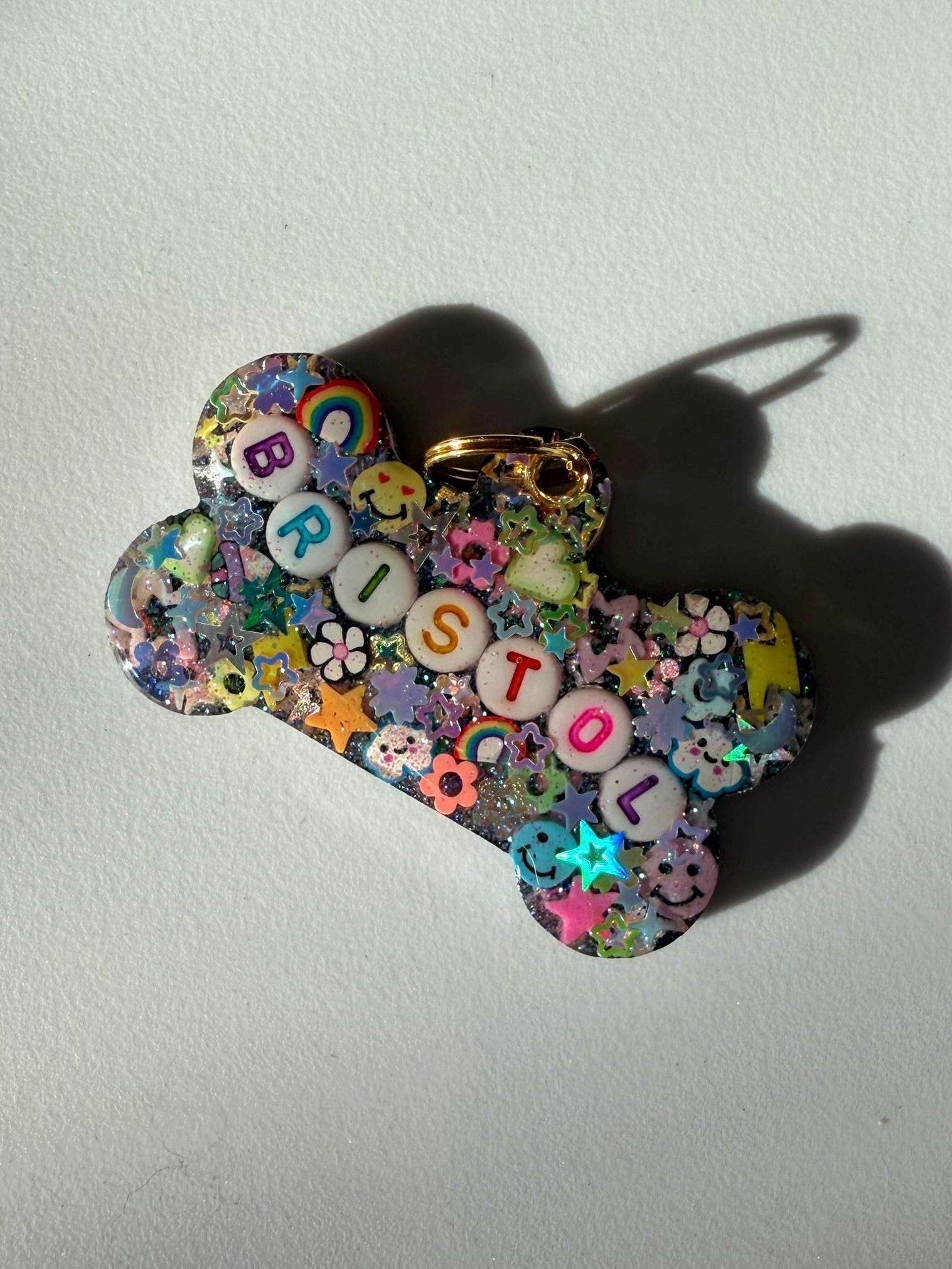 Funky Sparkle Pet ID Tag