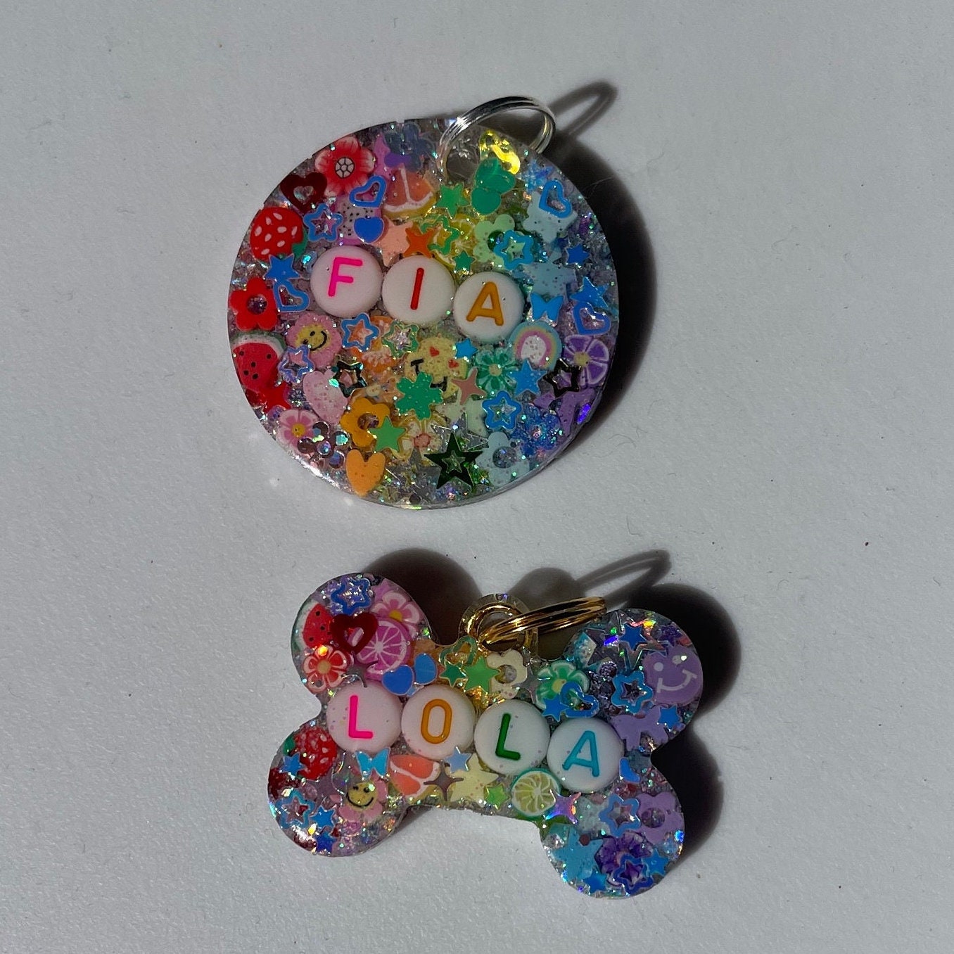 Rainbow Sparkle Pet Tag