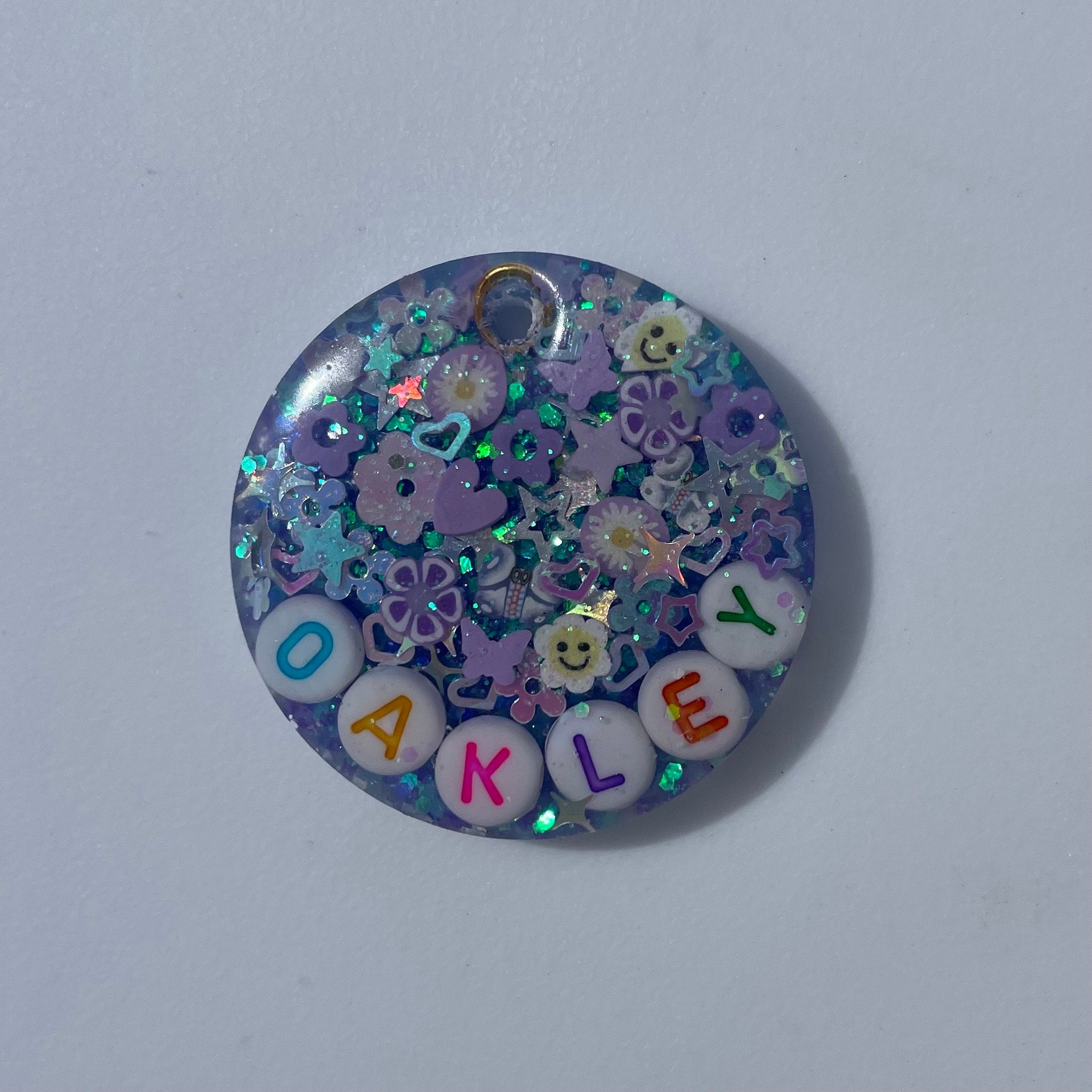 Lavender Sparkle Pet ID Tag