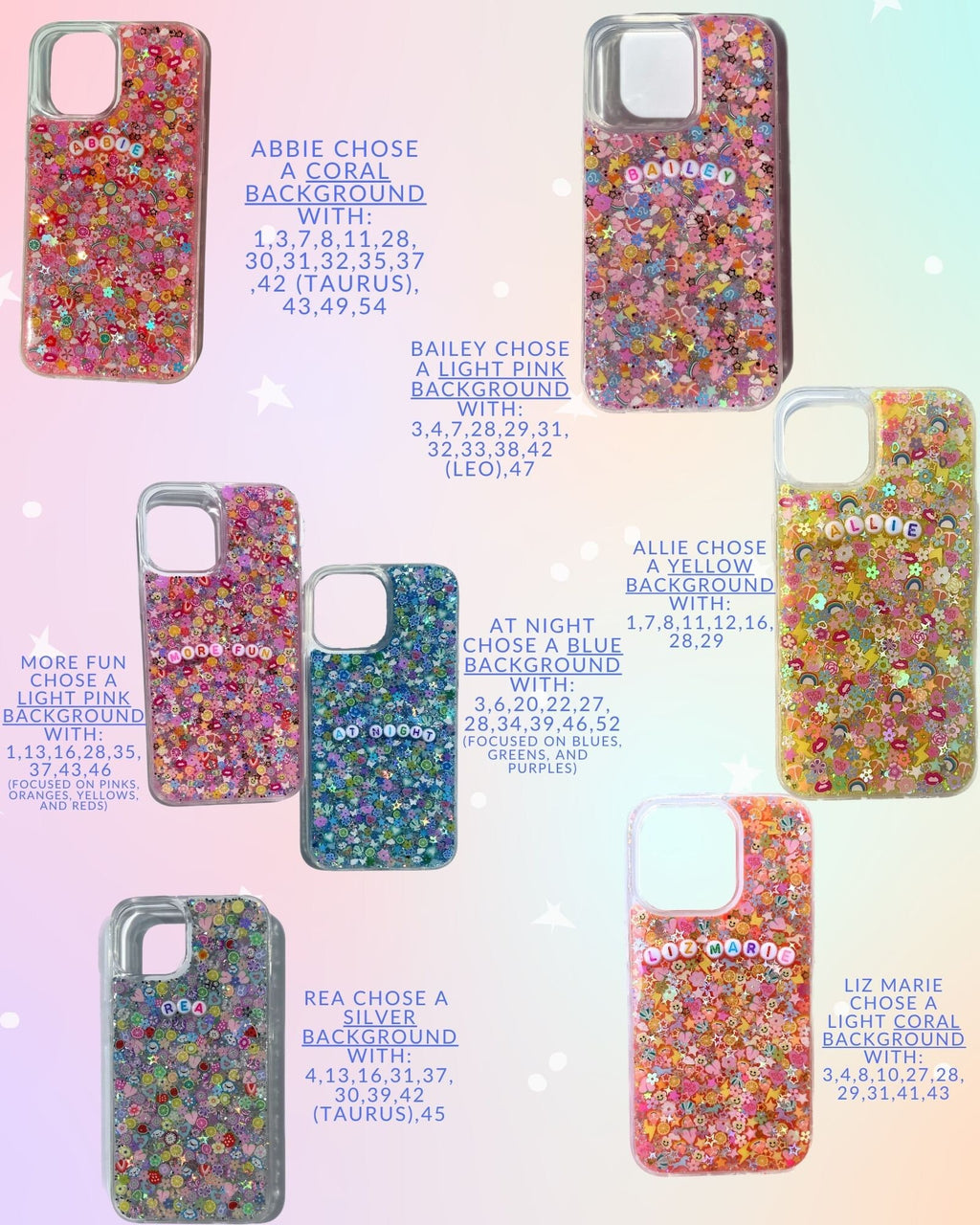 CUSTOM Sparkle Phone Case