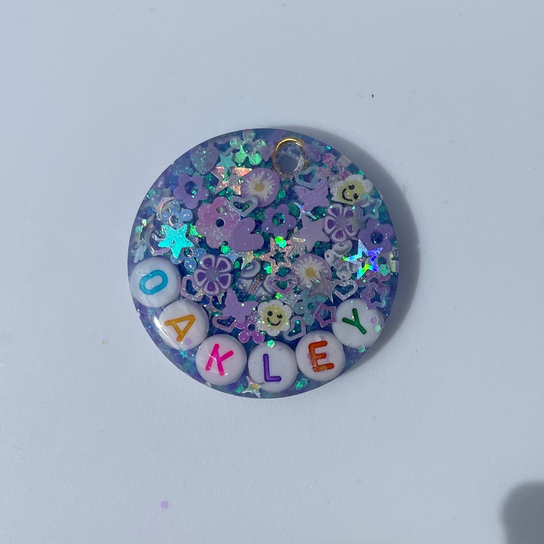 Lavender Sparkle Pet ID Tag