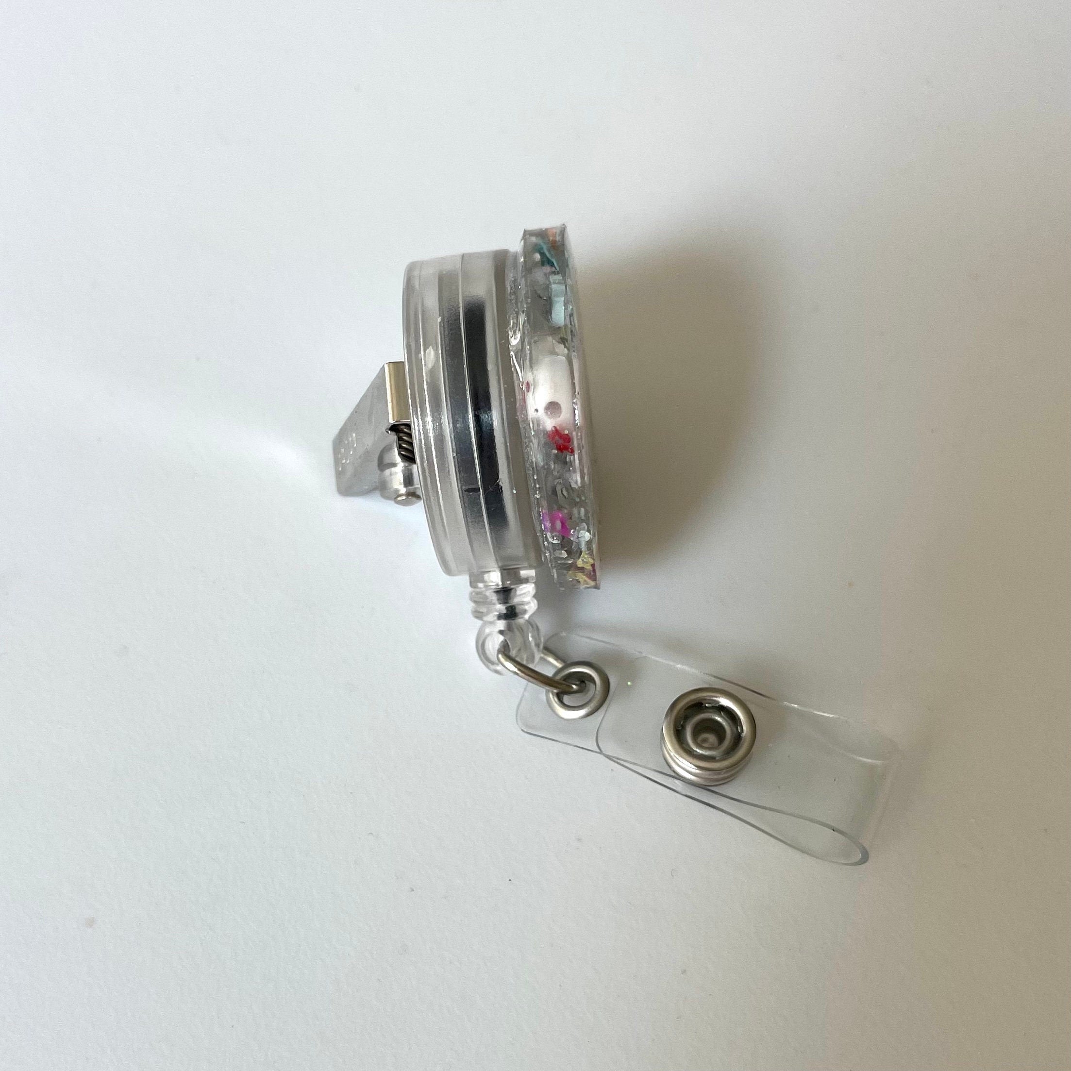 Iridescent Glitter Badge Reel