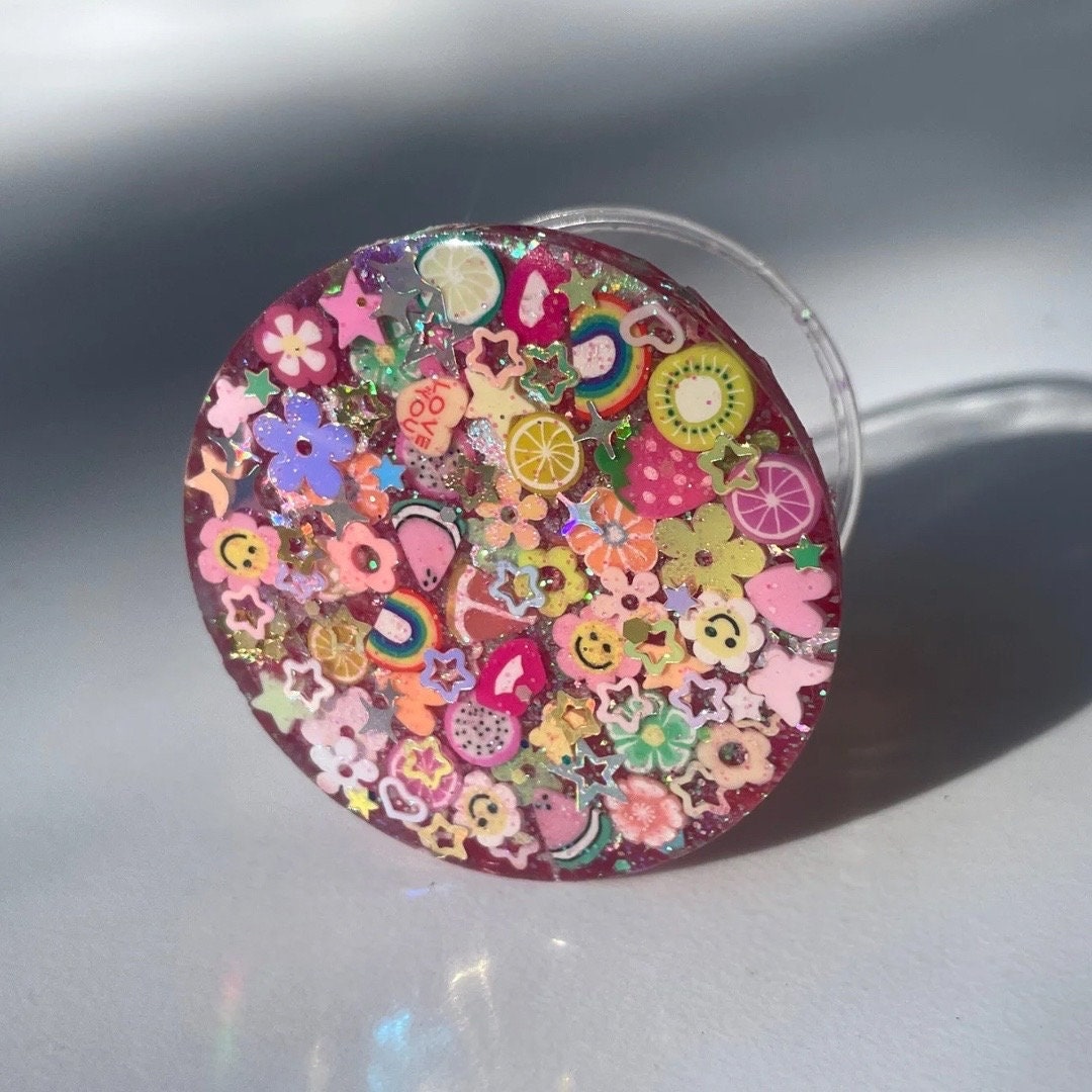 Fuchsia Sparkle Phone Case + Matching Phone Grip