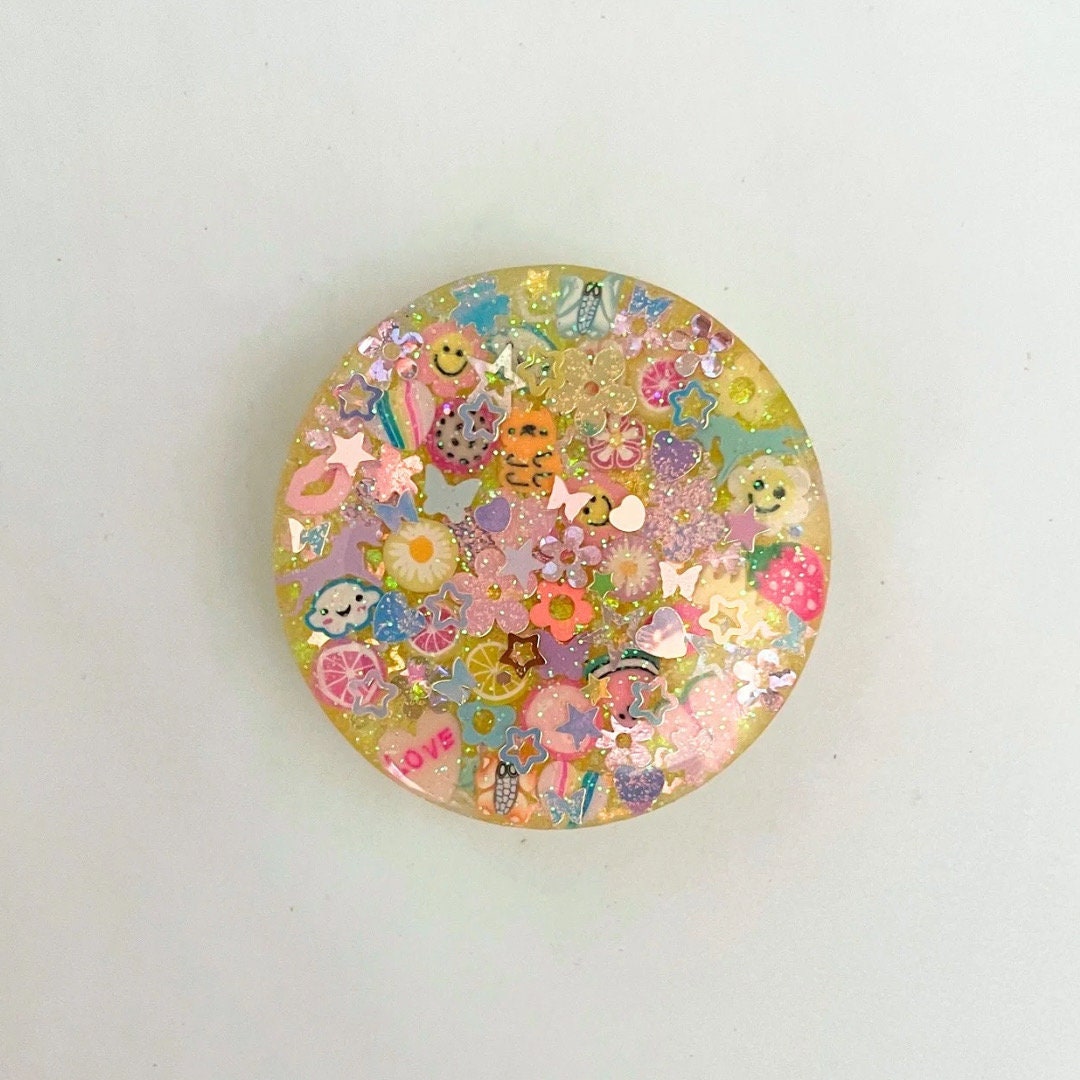 Yellow Sparkle Phone Grip