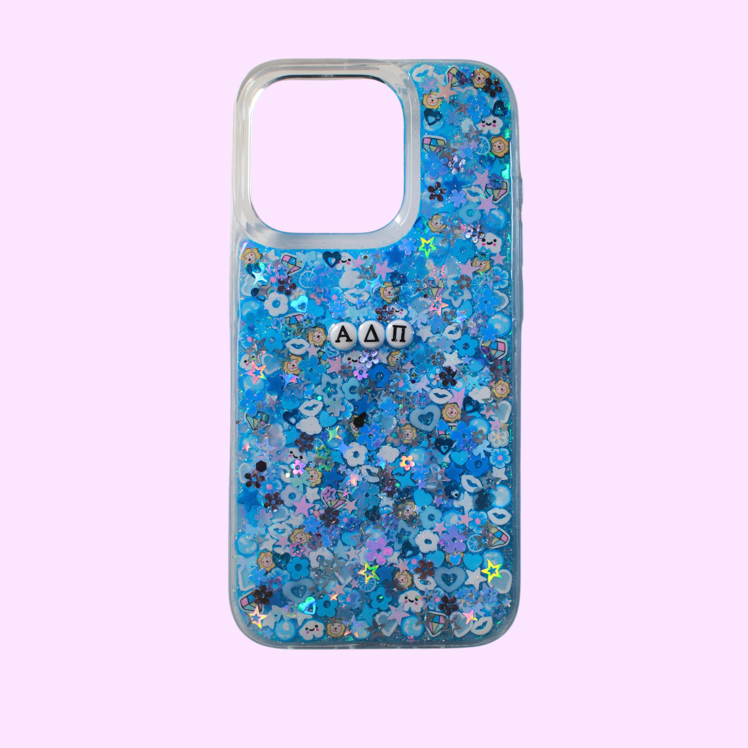 alpha delta pi sparkle phone case