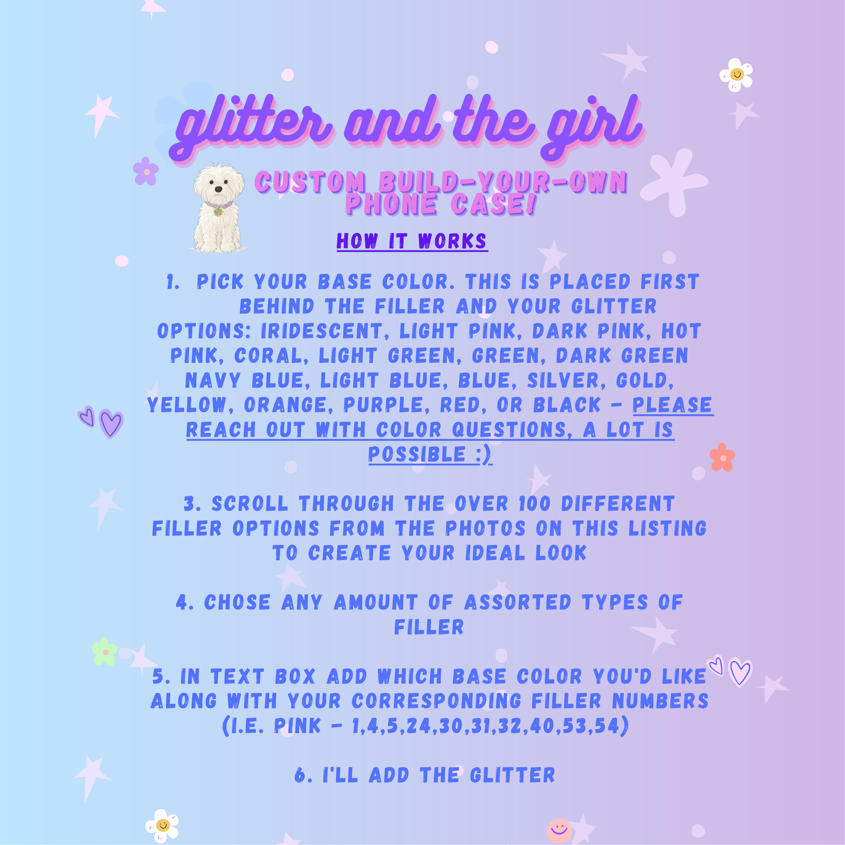 CUSTOM Sparkle Phone Case