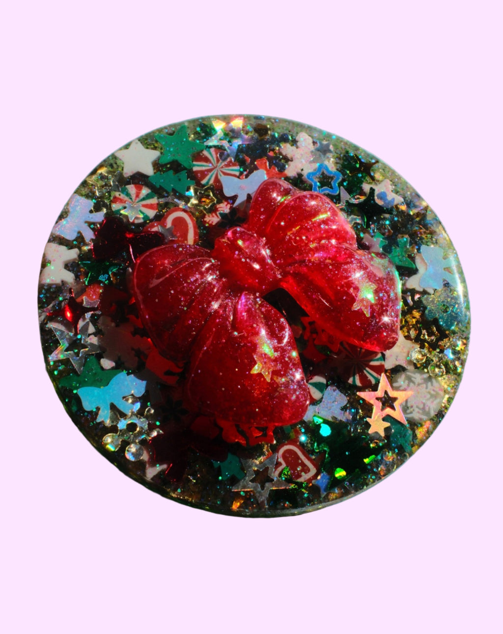 Coquette Christmas Sparkle Phone Grip