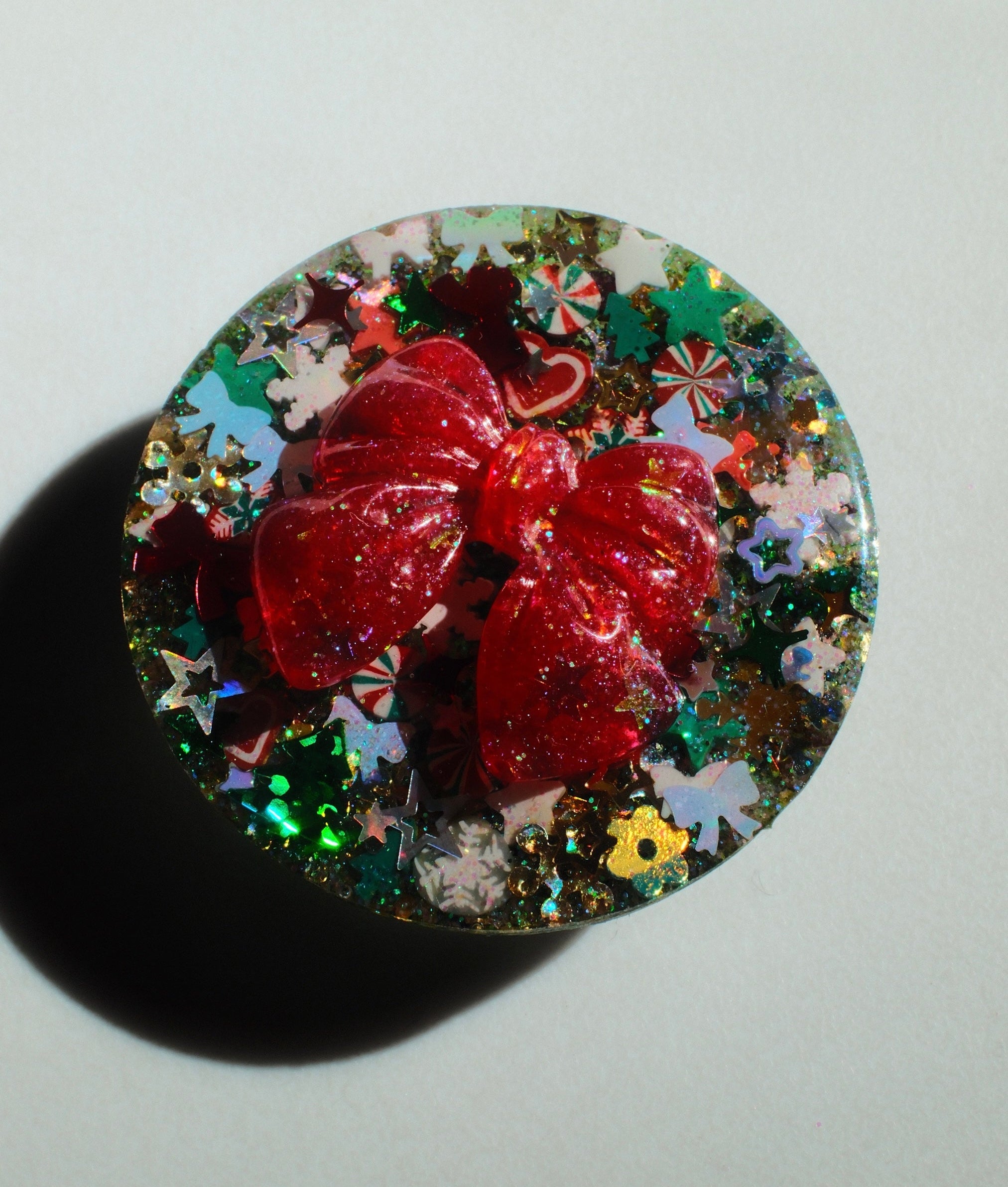 Coquette Christmas Sparkle Phone Grip