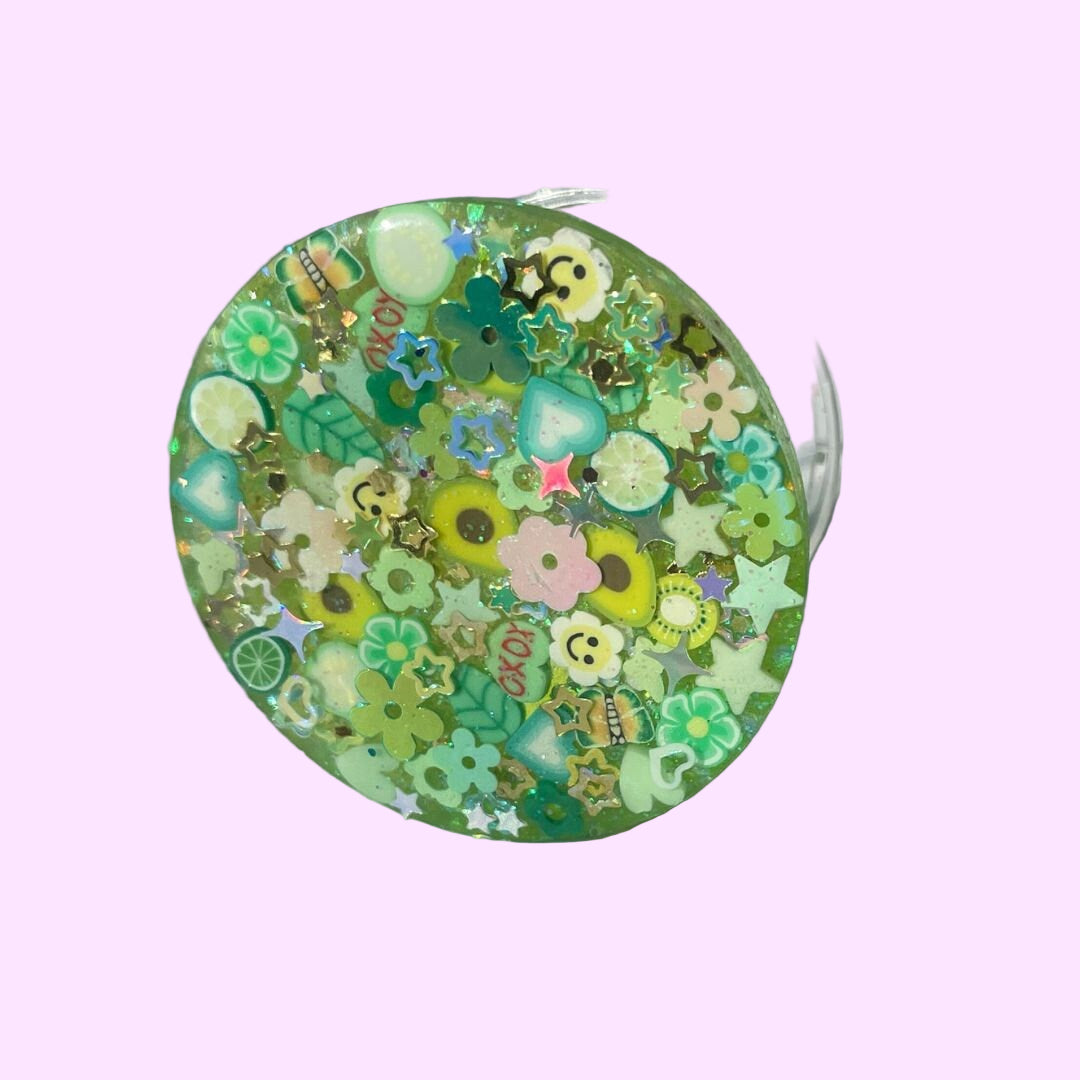 Green Sparkle Phone Grip