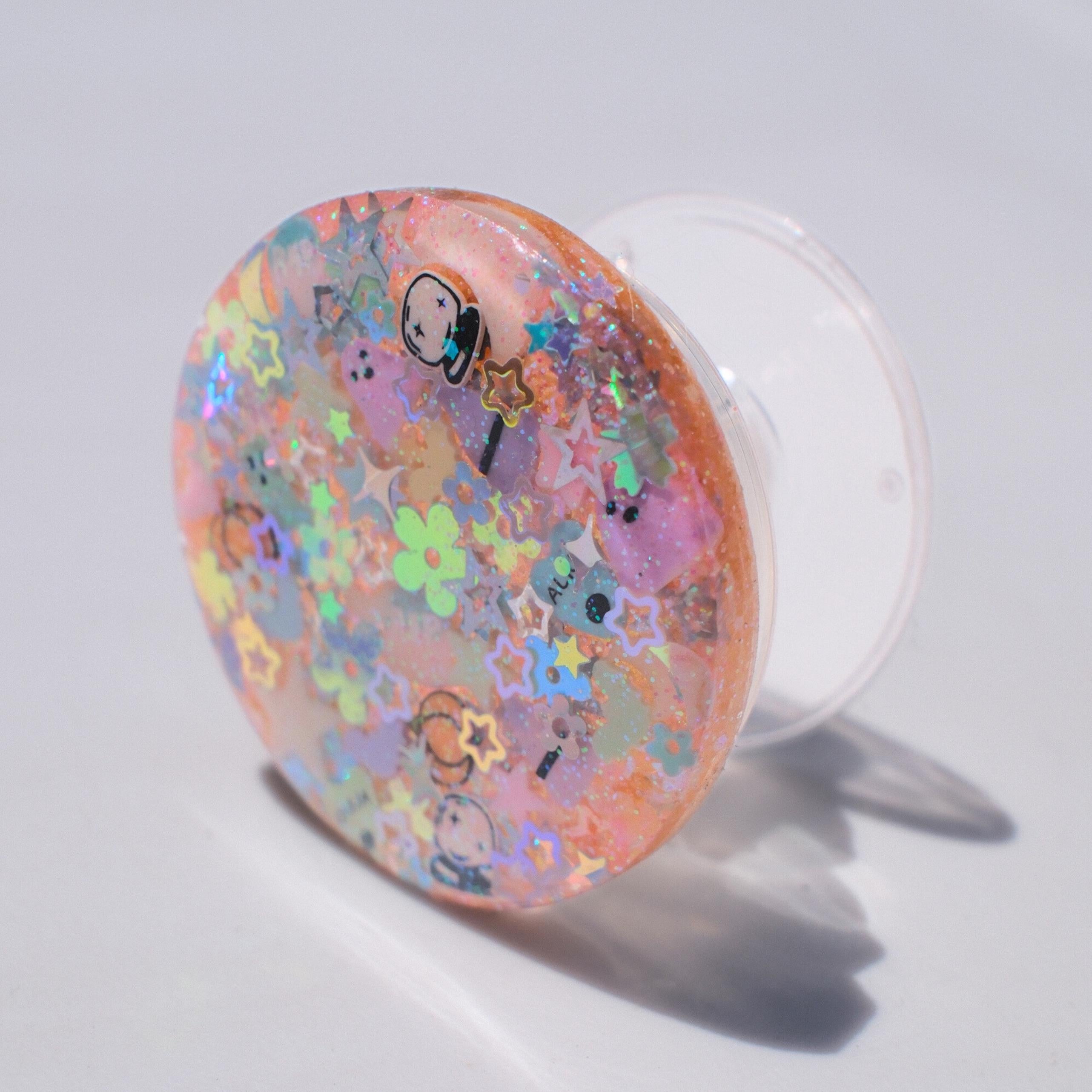 Soft Spooky Sparkle Phone Grip