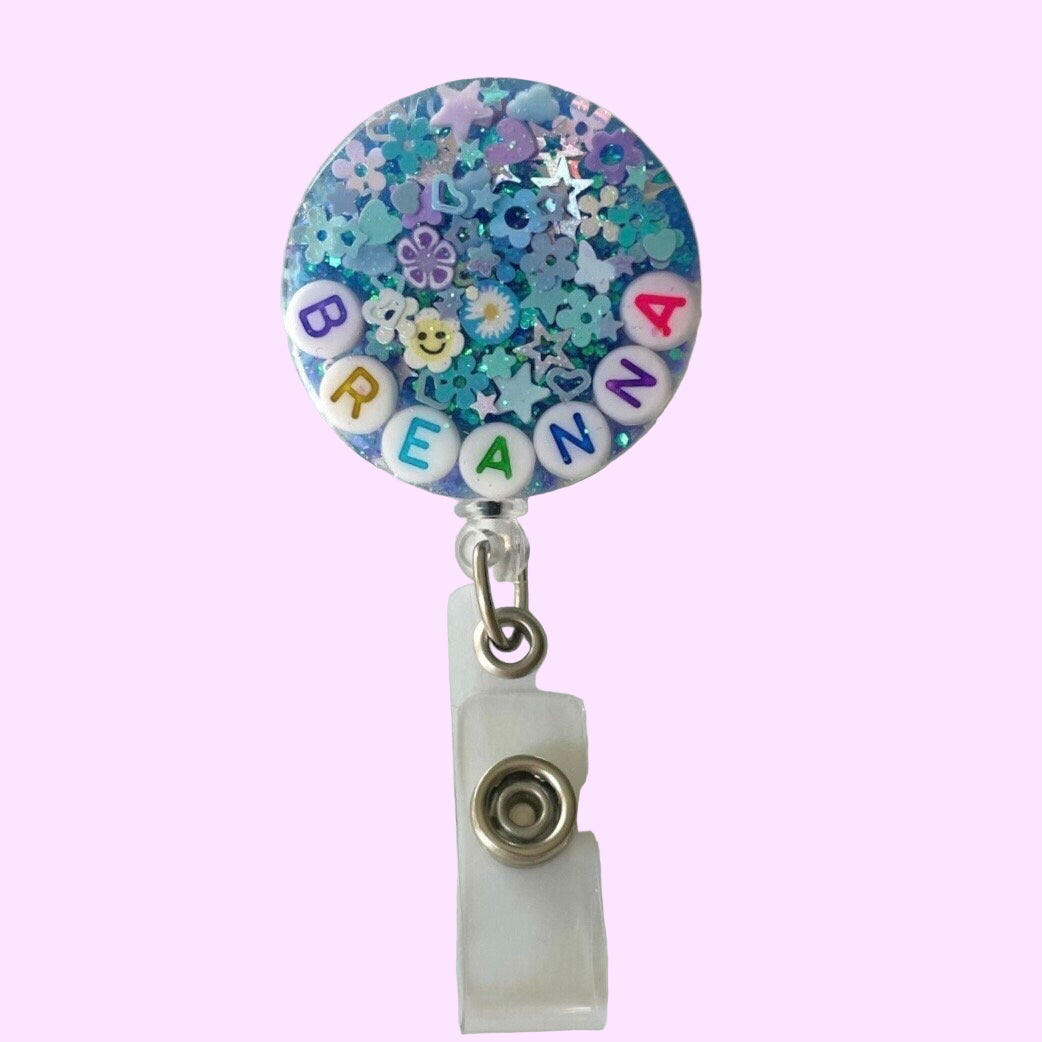 Periwinkle Sparkle Badge Reel