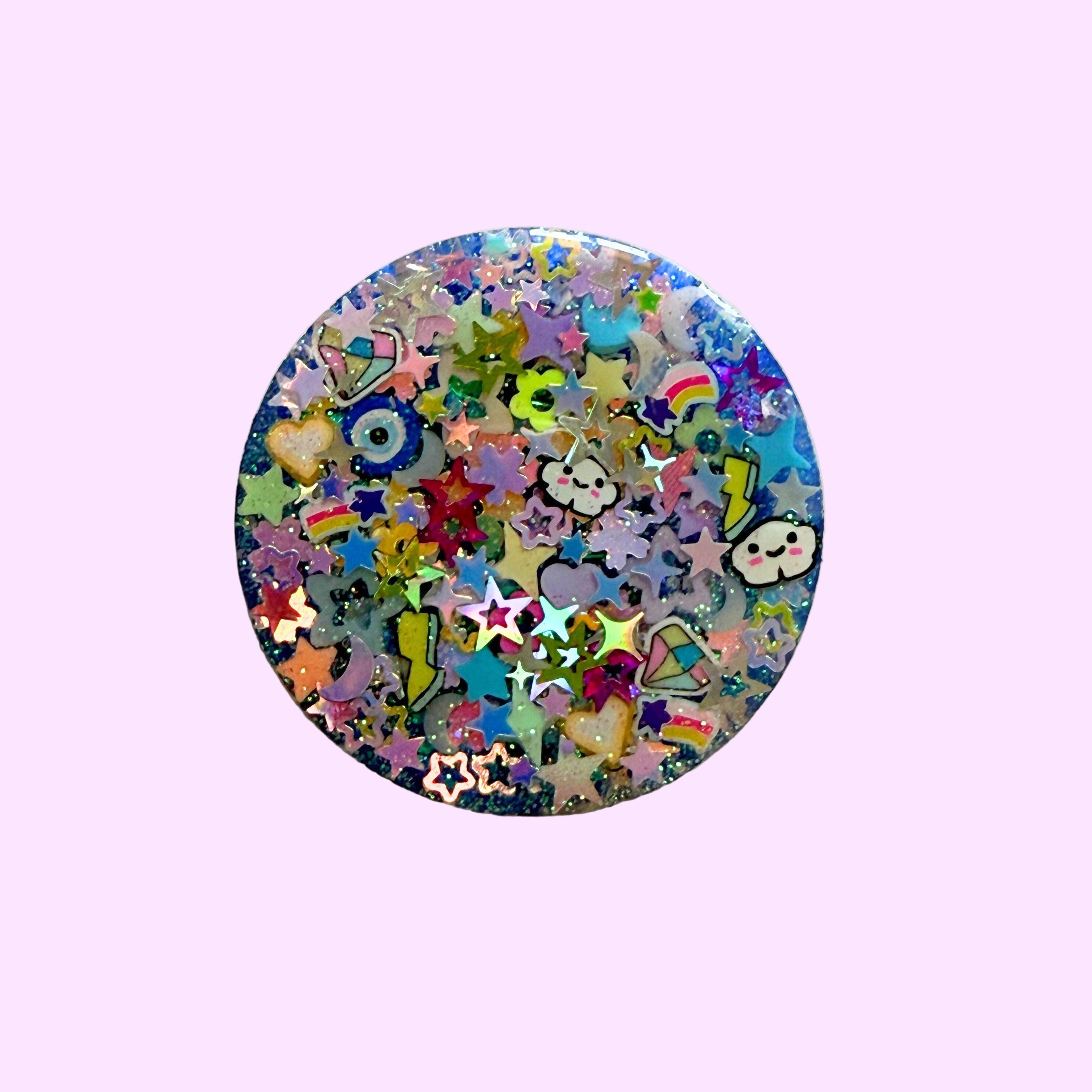 Navy Blue Sparkle Phone Grip