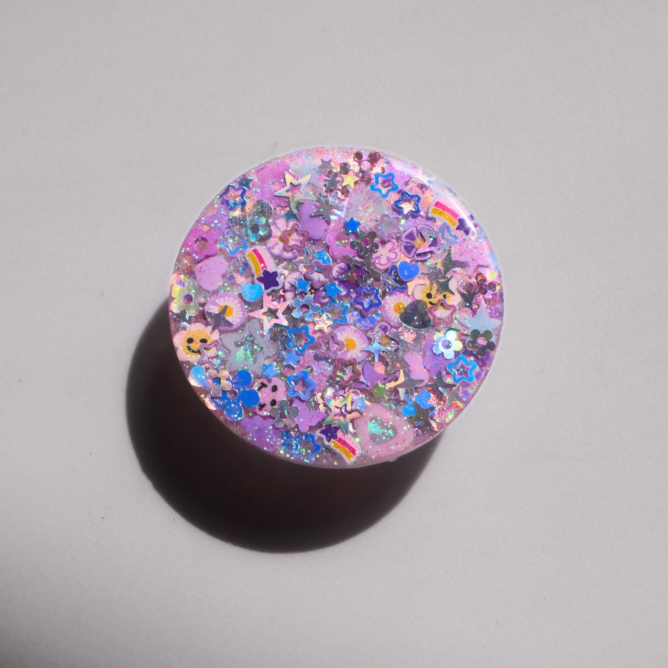 Soft Purple Sparkle Phone Grip