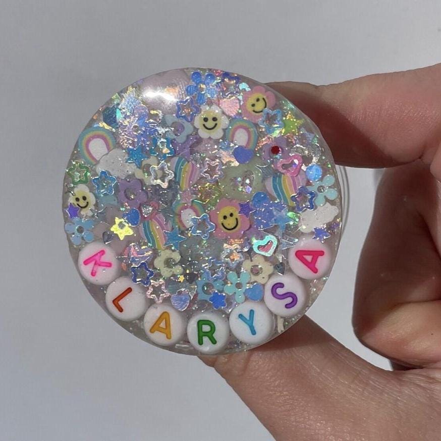 Iridescent Sparkle Phone Grip