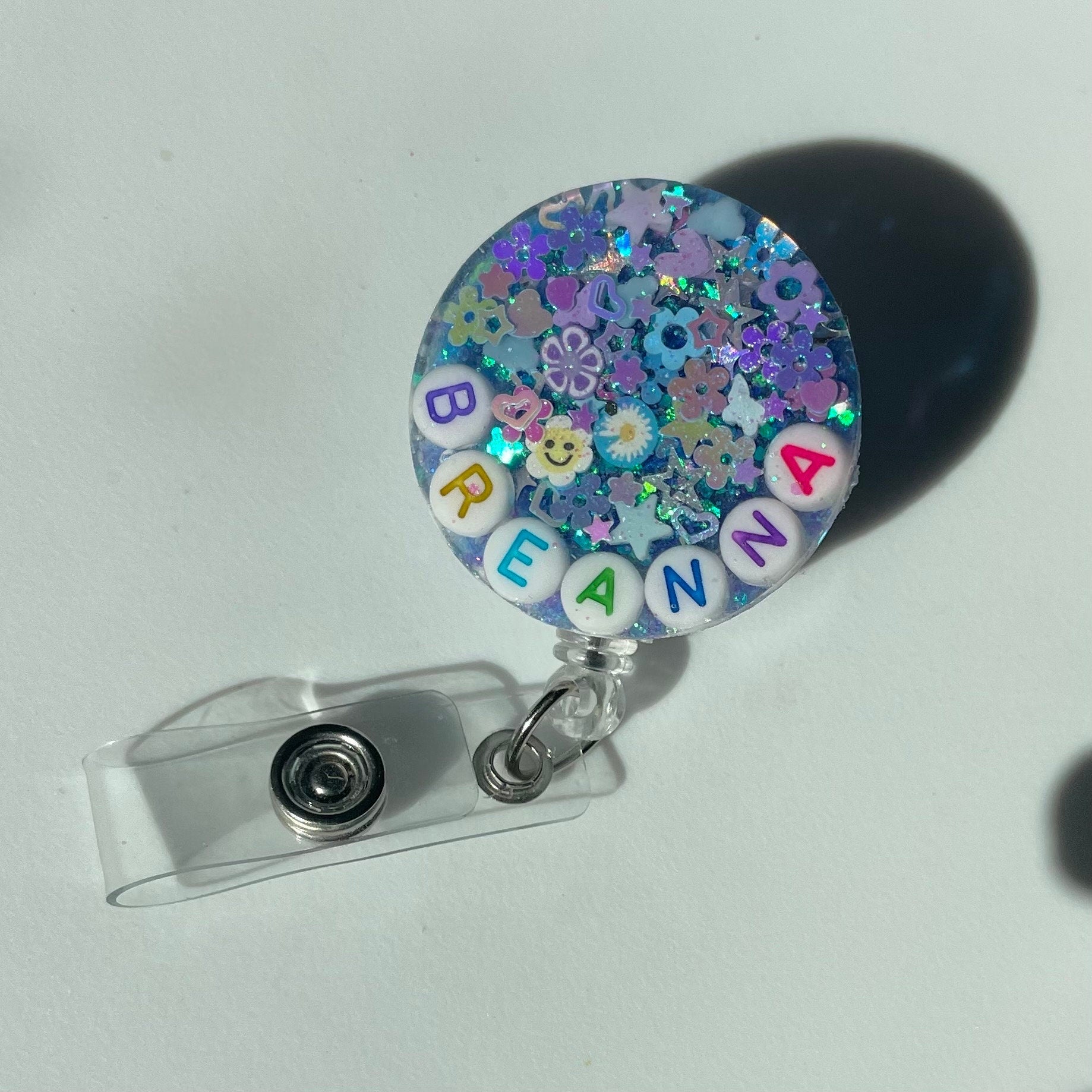 Periwinkle Sparkle Badge Reel