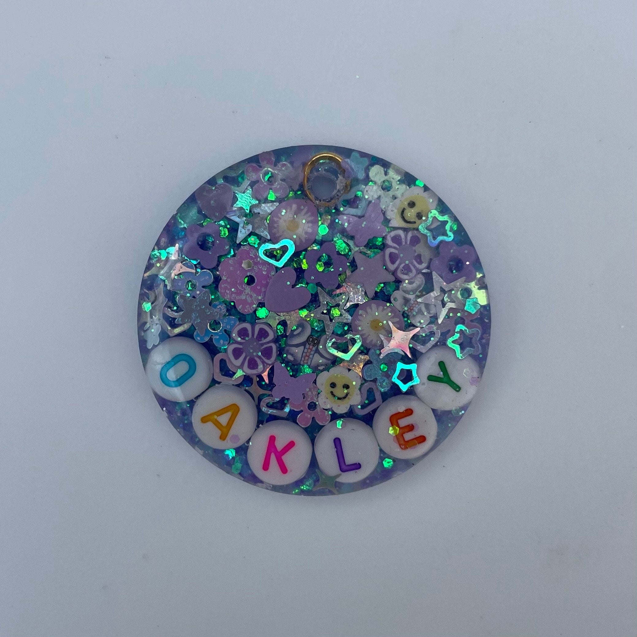 Lavender Sparkle Pet ID Tag