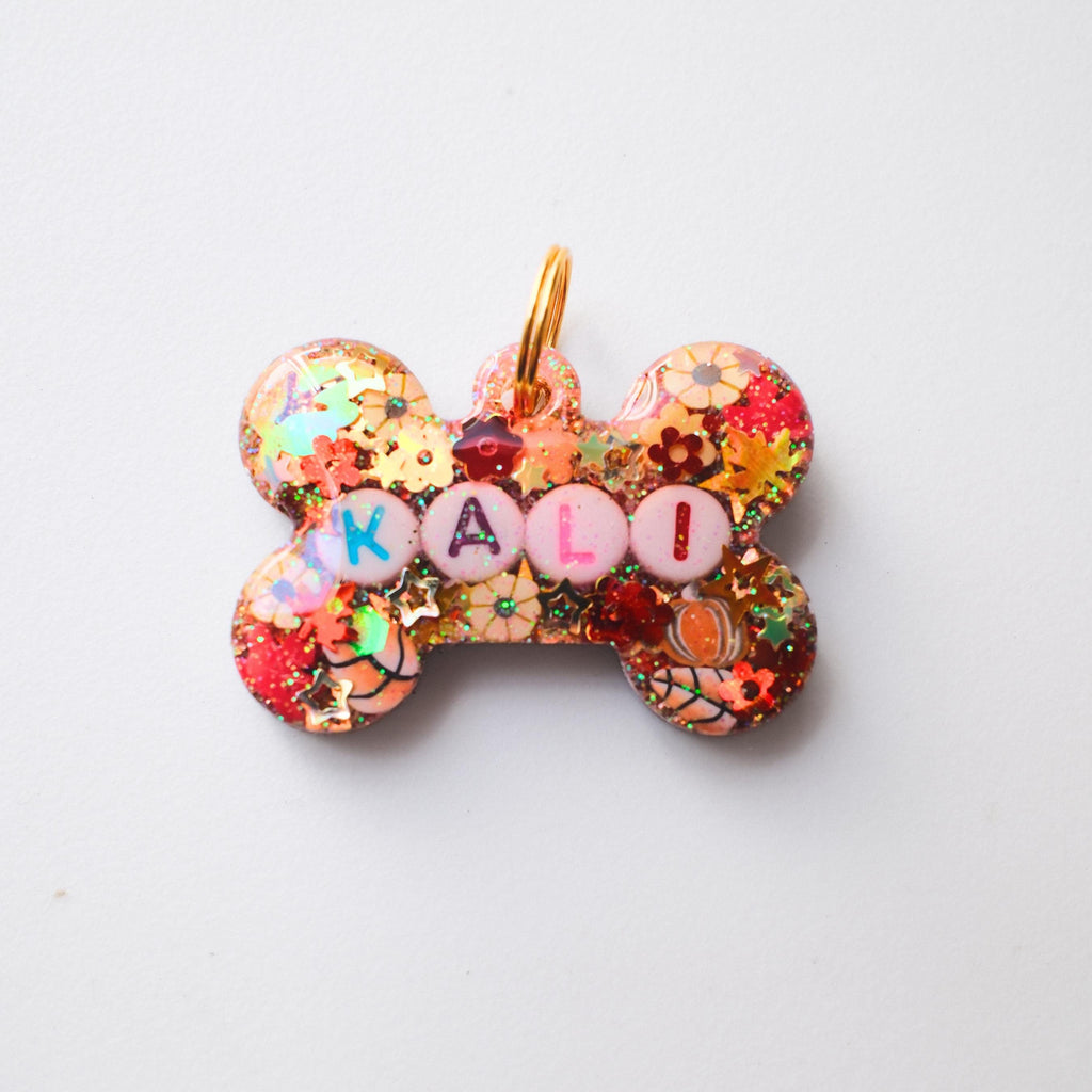 Autumn Sparkle Pet ID Tag