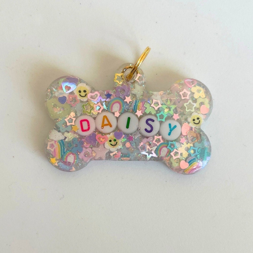Iridescent Sparkle Pet ID Tag