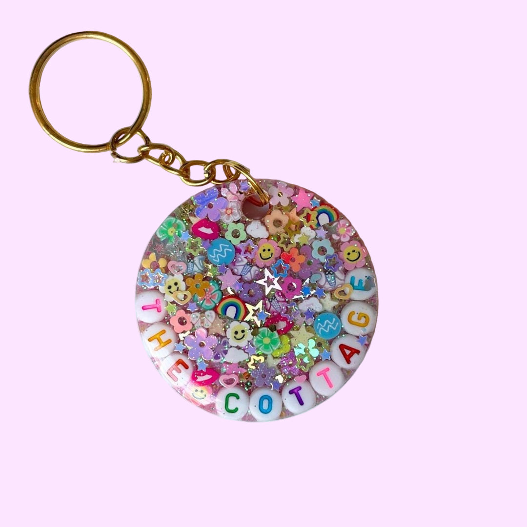 CUSTOM Sparkle Keychain : Build-Your-Own Keychain