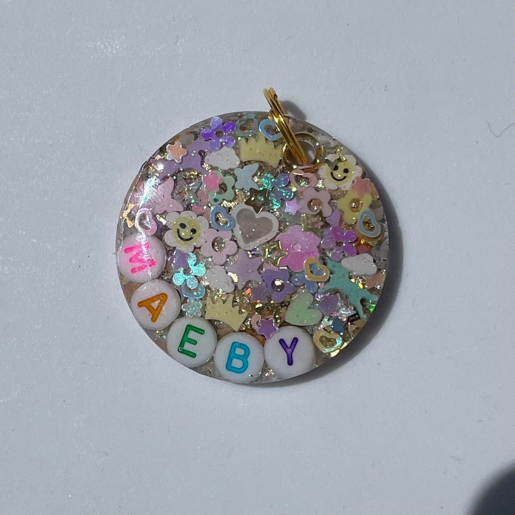 Pastel Sparkle Pet Tag