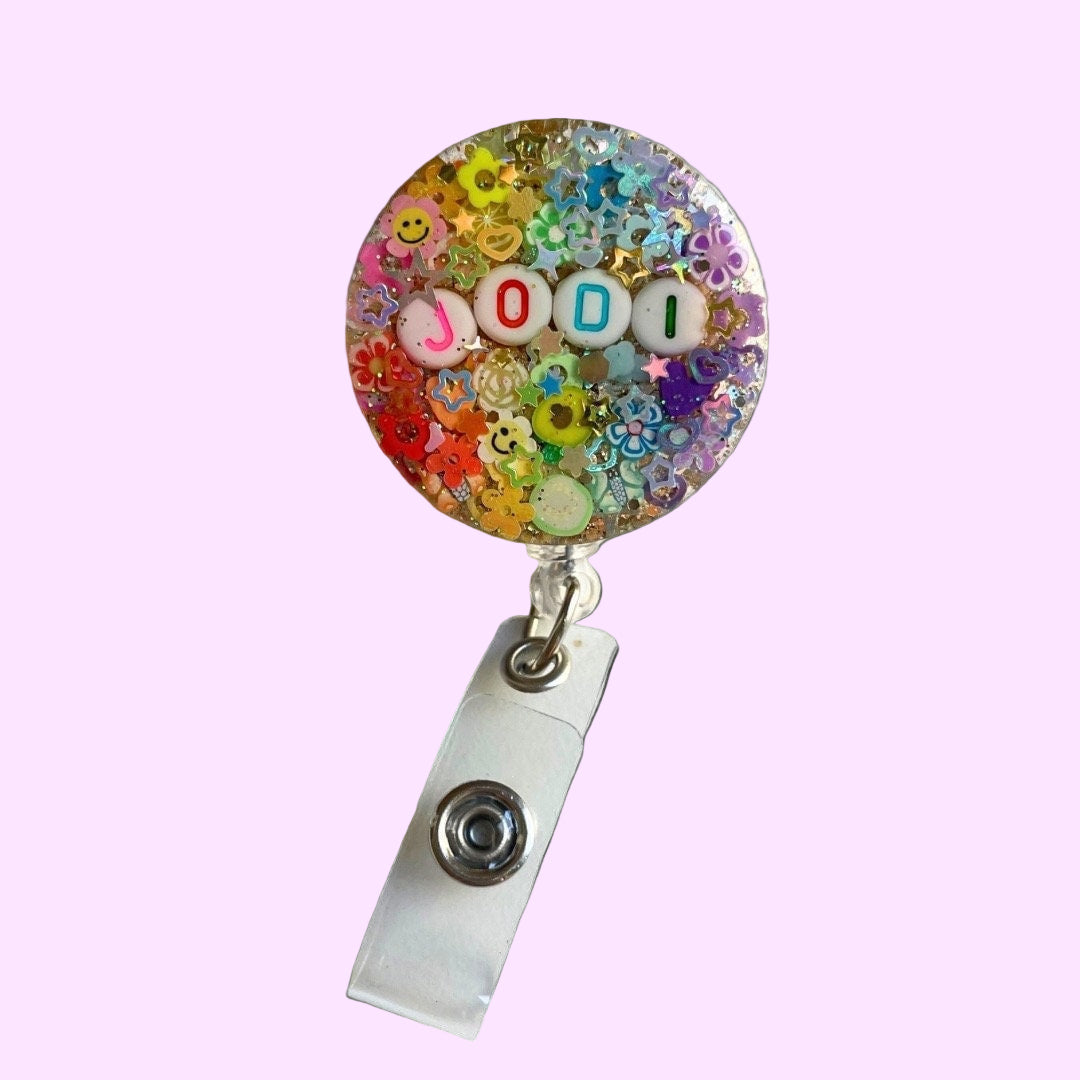 Sparkle Rainbow Badge Reel