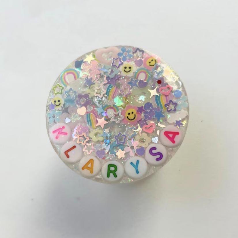 Iridescent Sparkle Phone Grip