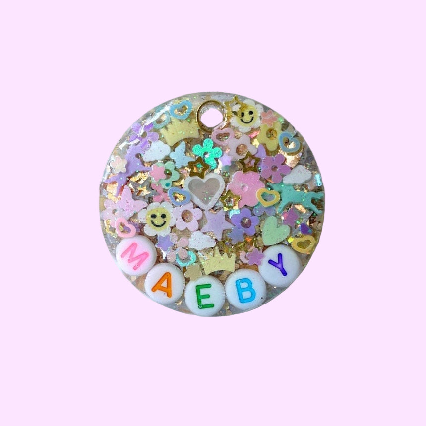 Pastel Sparkle Pet Tag
