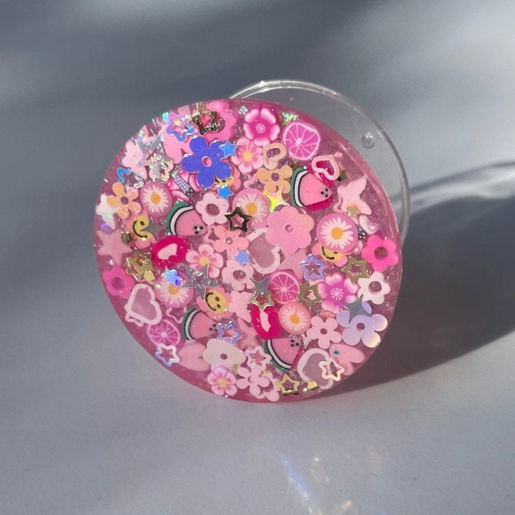 Pink Sparkle Phone Case + Matching Grip